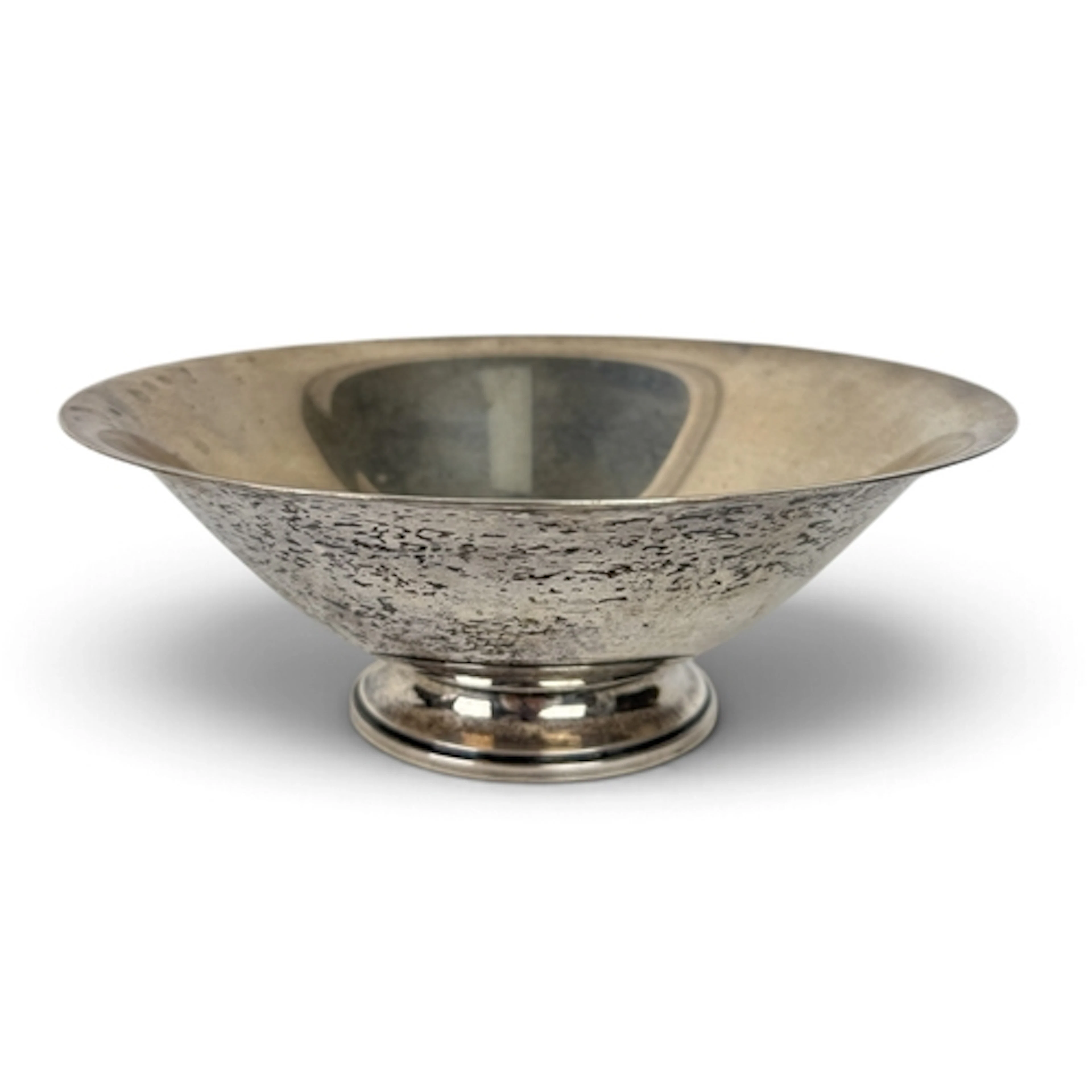 EVALD NIELSEN: A DANISH ART DECO SILVER CIRCULAR BOWL, COPEN...