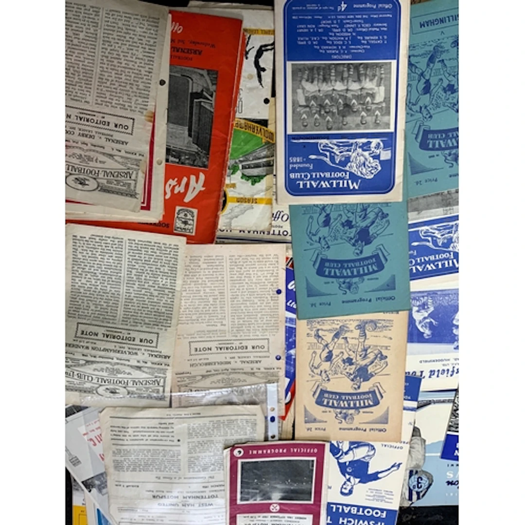 Football Programme Box: Large box of programmes from all era...