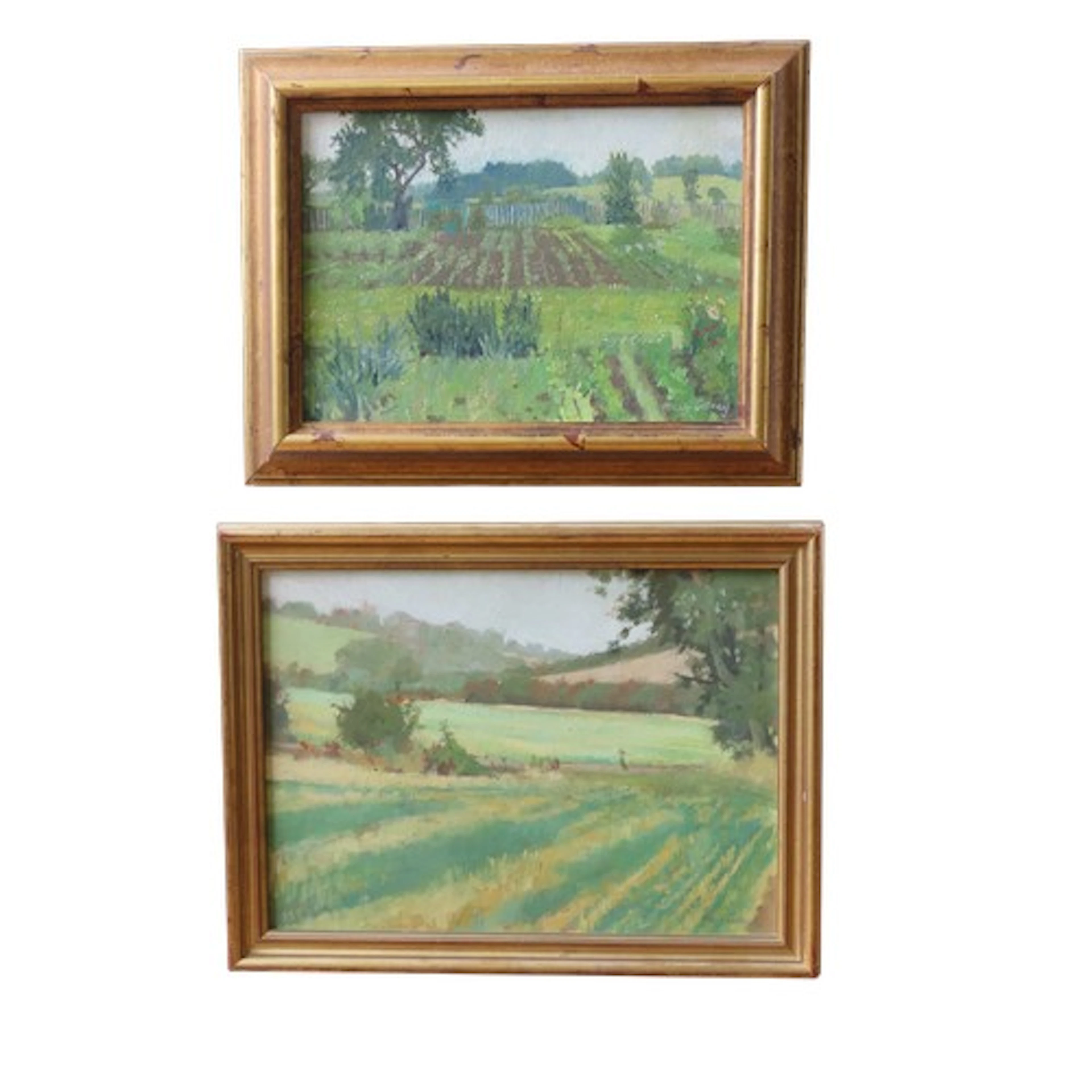 MARY COSSEY (British, 20th Century) 'ALLOTMENT AT OTFORD' &a...