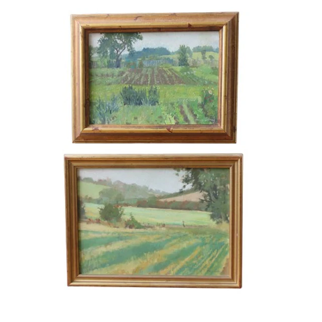 MARY COSSEY (British, 20th Century) 'ALLOTMENT AT OTFORD' &a...