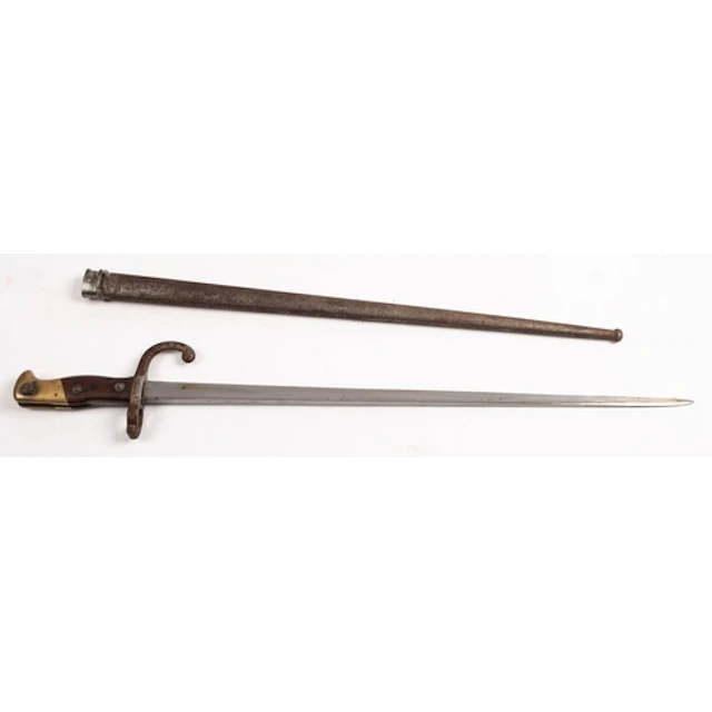 A French 19th Century 1874 Gras pattern bayonet. Serial numb...