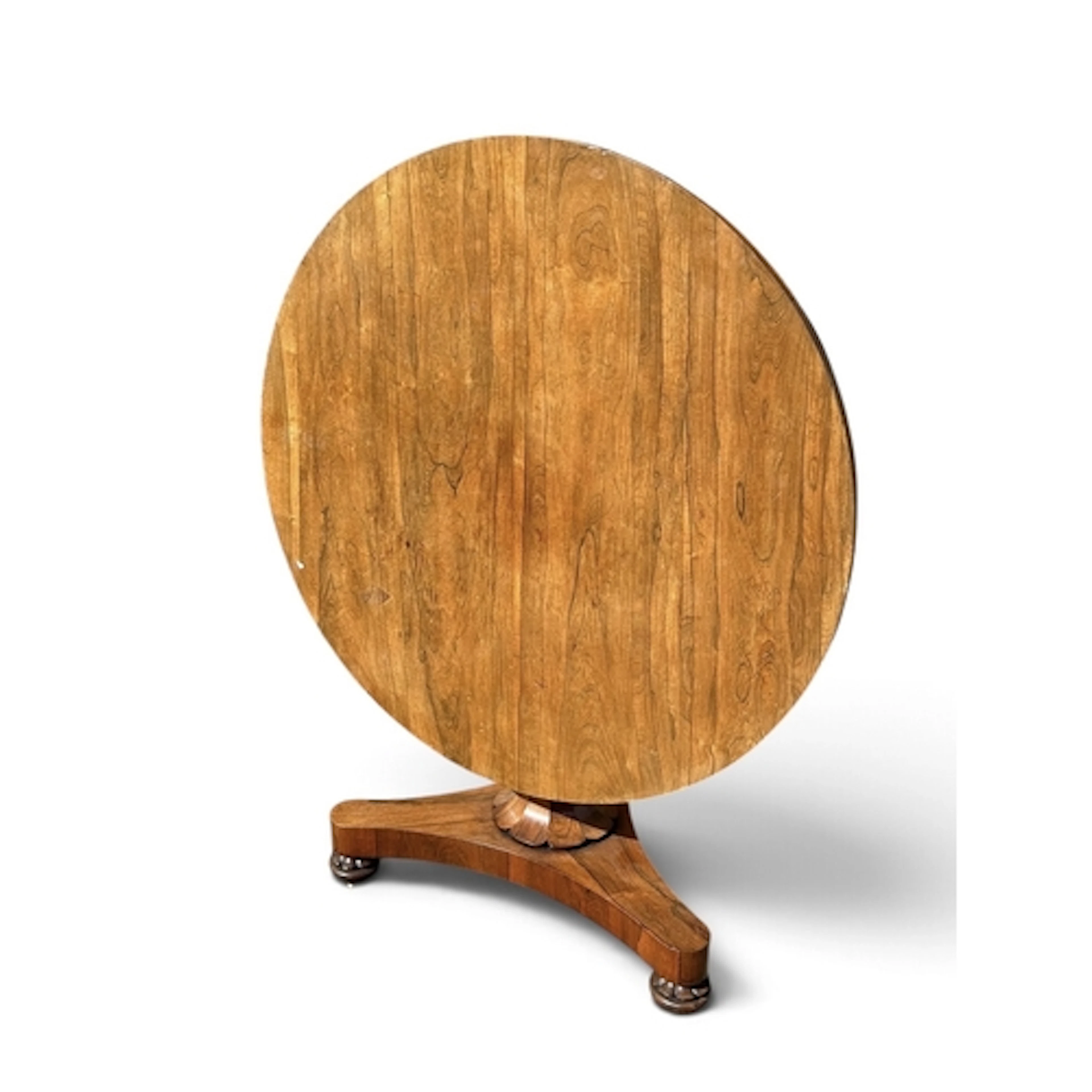 A ROSEWOOD TILT TOP CENTRE TABLE 75cm H x 106cm D...