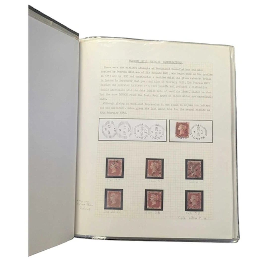 A collection of 19th century Victorian Machine cancellation ...