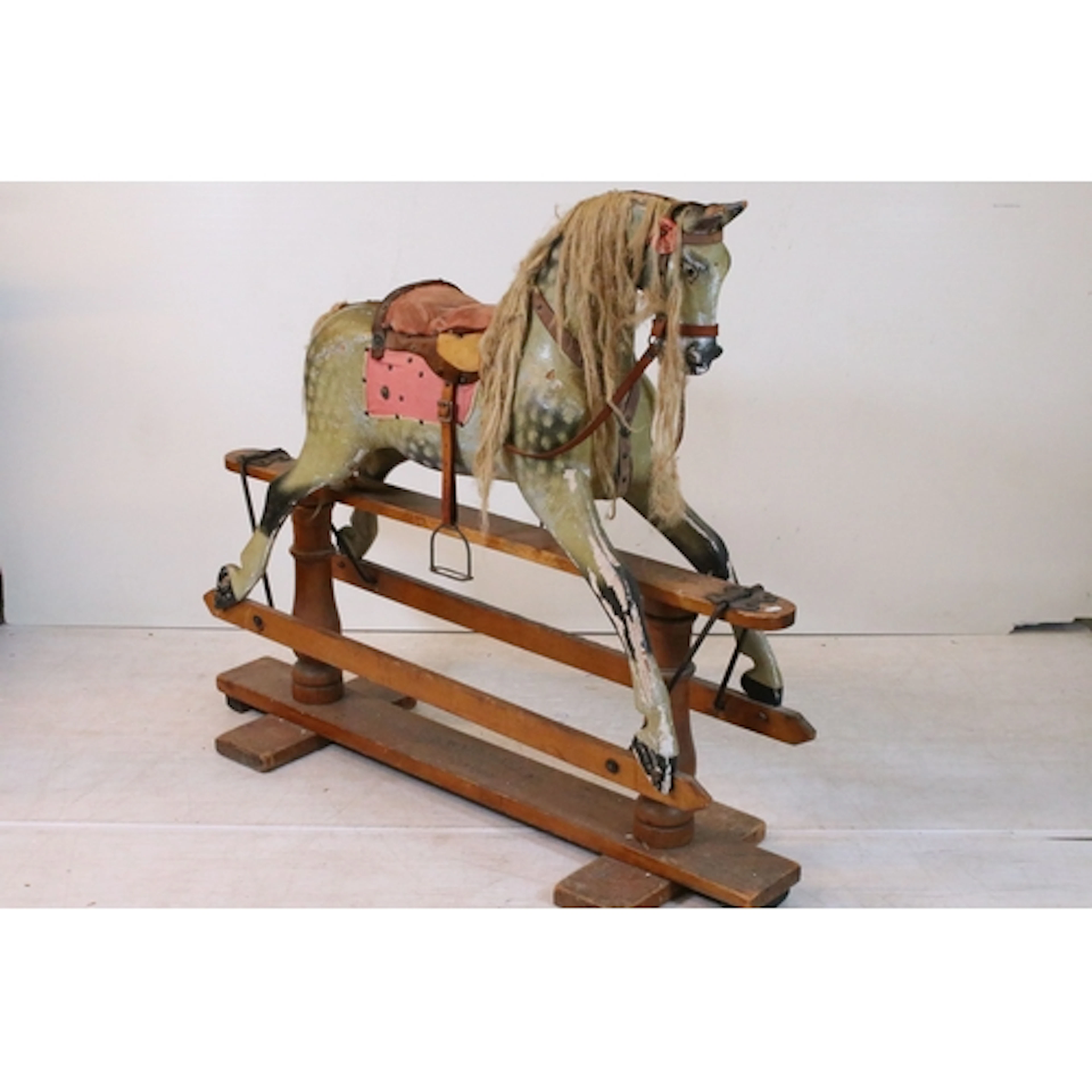 Late 19th / early 20th century rocking horse, bearing the re...