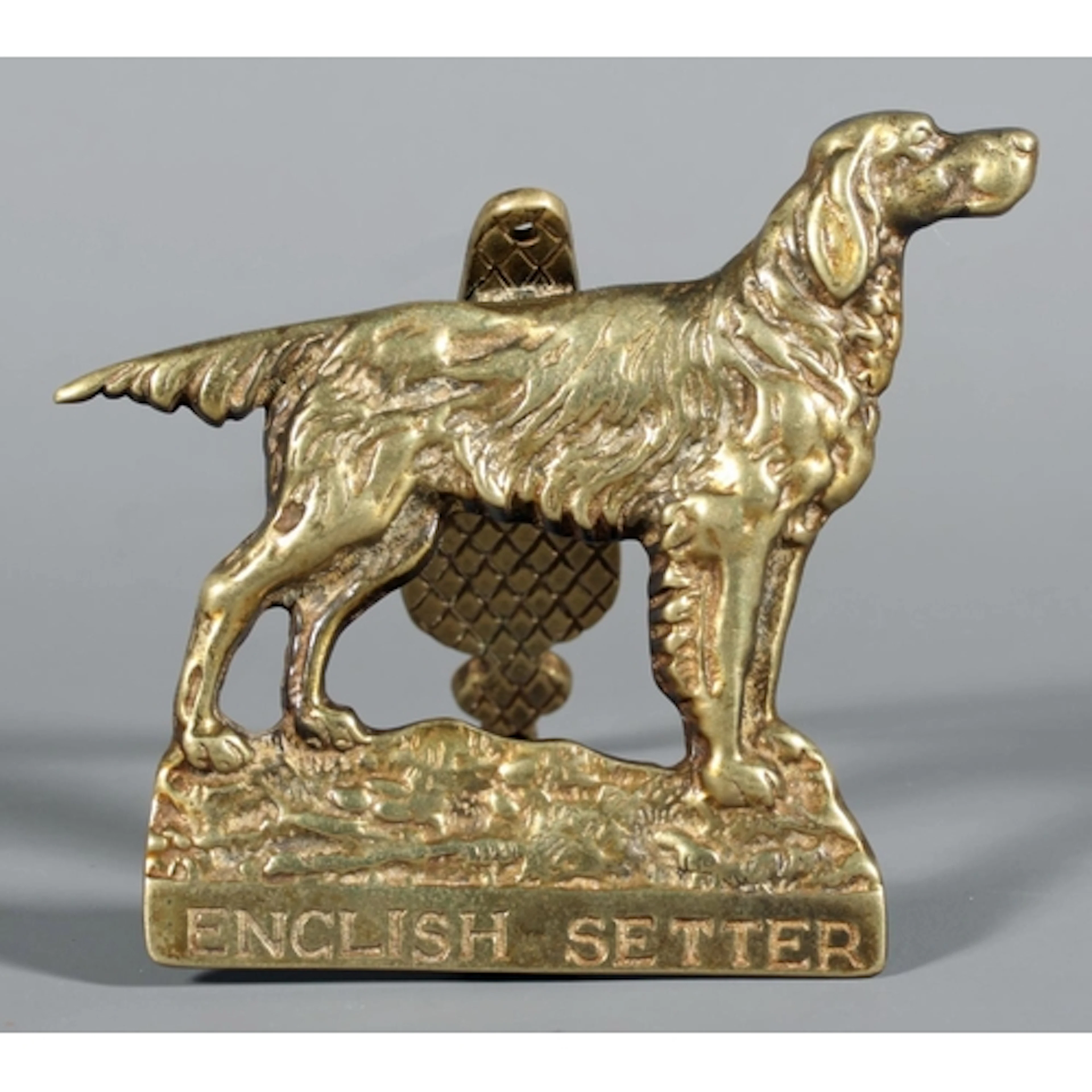20th century brass door knocker in the form of an English Se...
