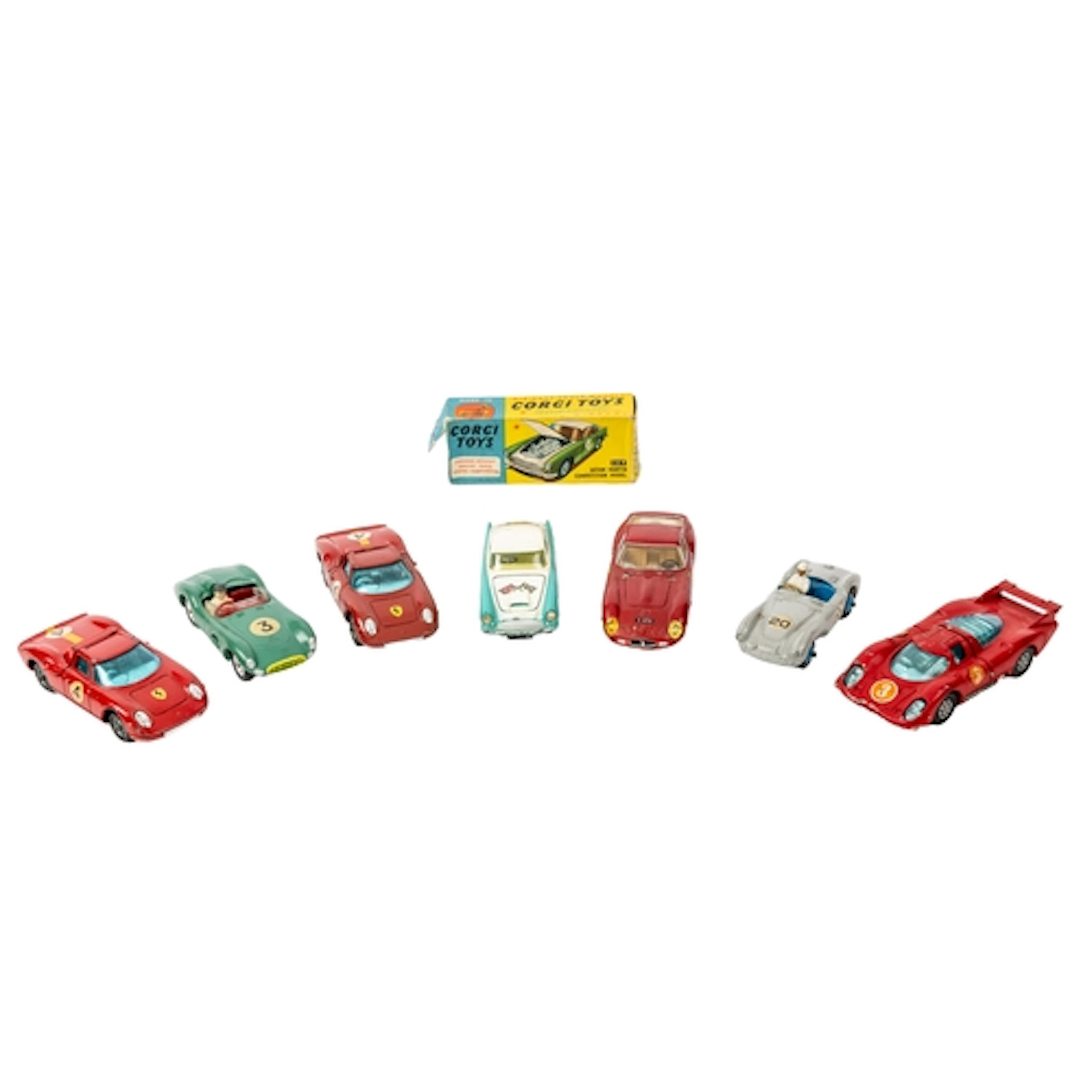 Corgi No.309 Aston Martin DB4 Competition - turquoise & whit...