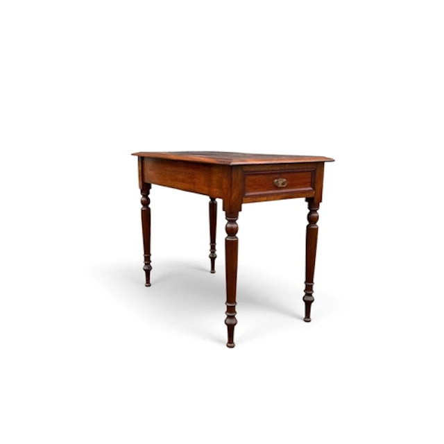 A LATE VICTORIAN MAHOGANY WRITING TABLE With drawer to one s...