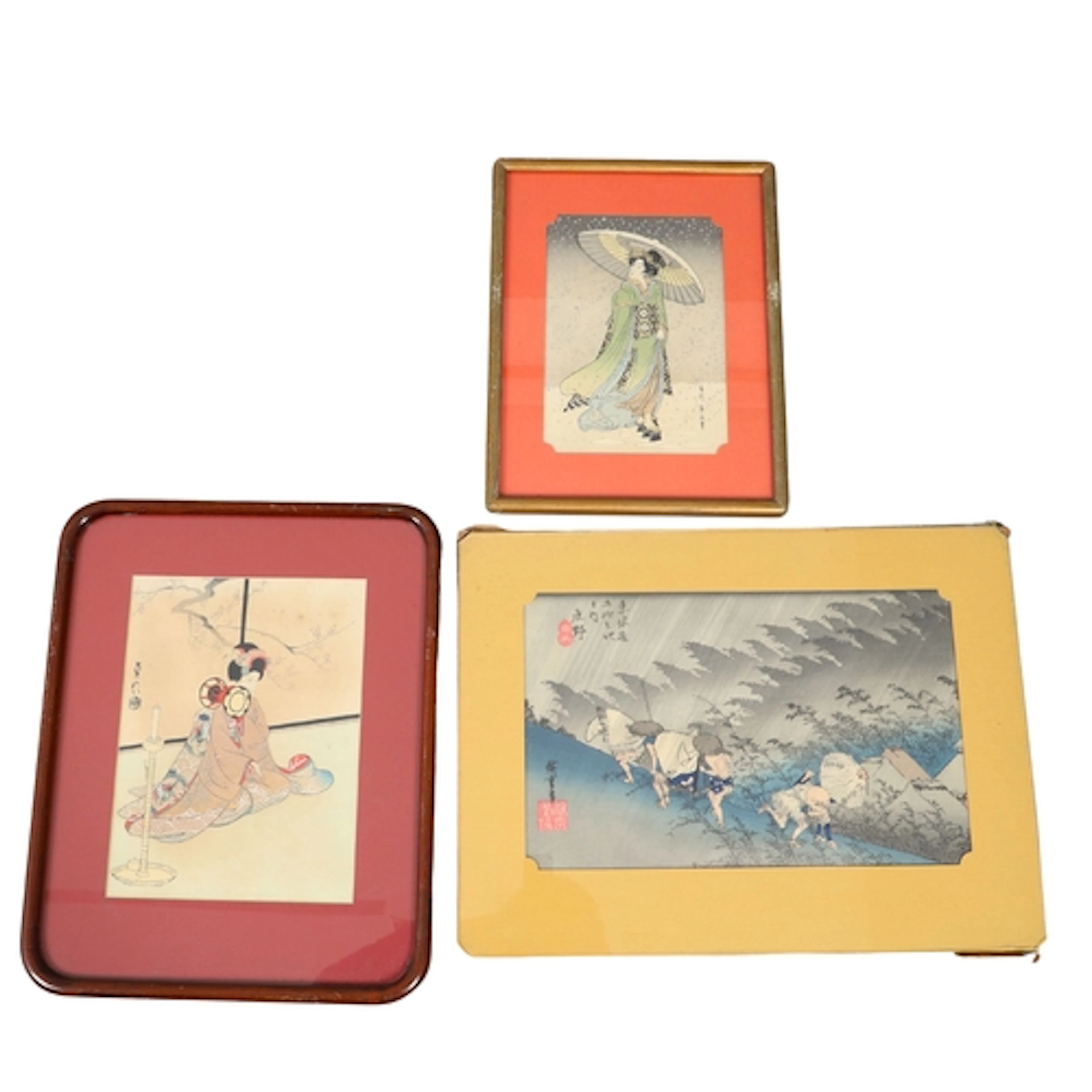 JAPANESE PRINT - AFTER UTAGAWA HIROSHIGE, & OTHER PRINTS. A ...