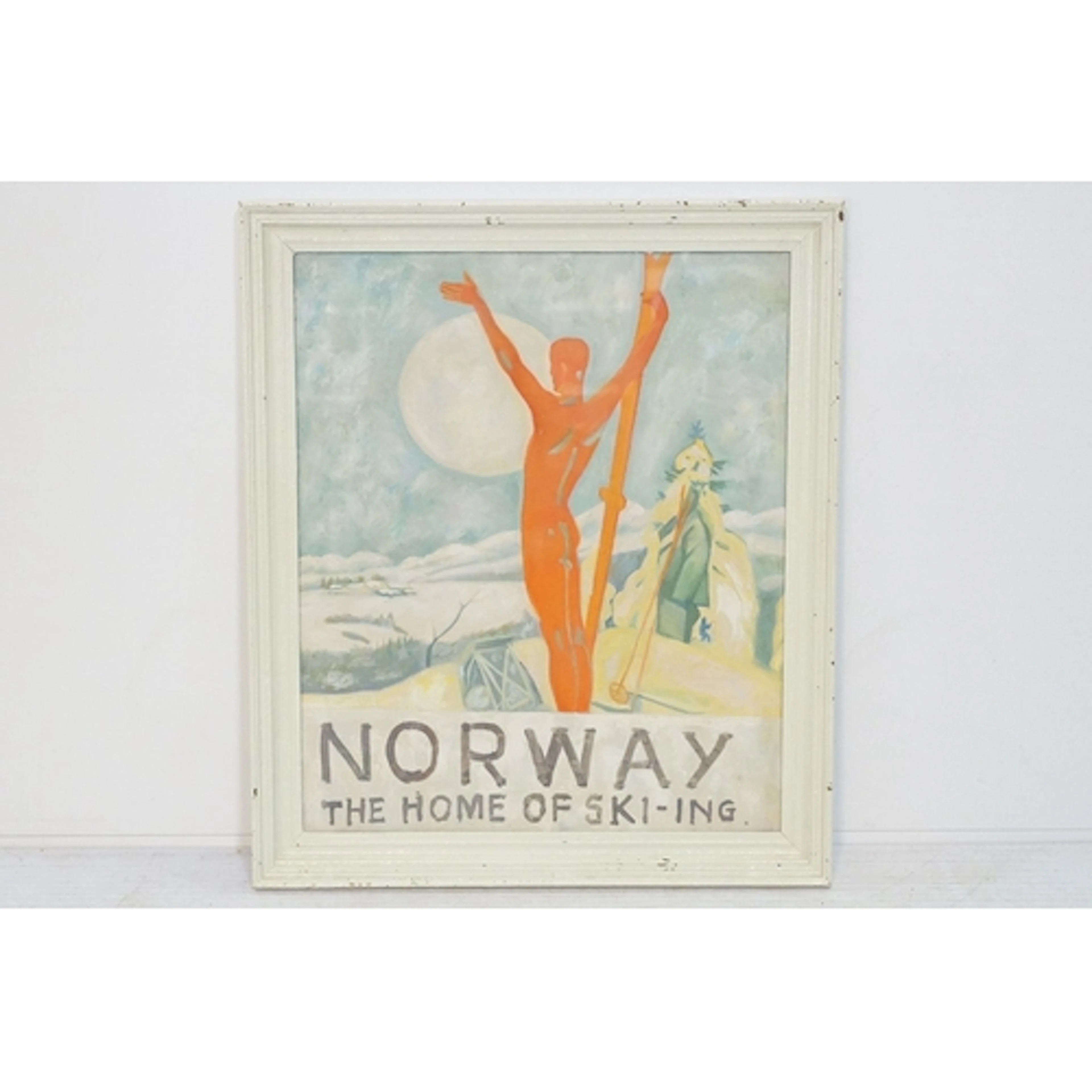 Contemporary painting after Trygve M. Davidsen's c.1926 post...