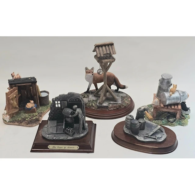 A collection of various contemporary figurines to include Bo...