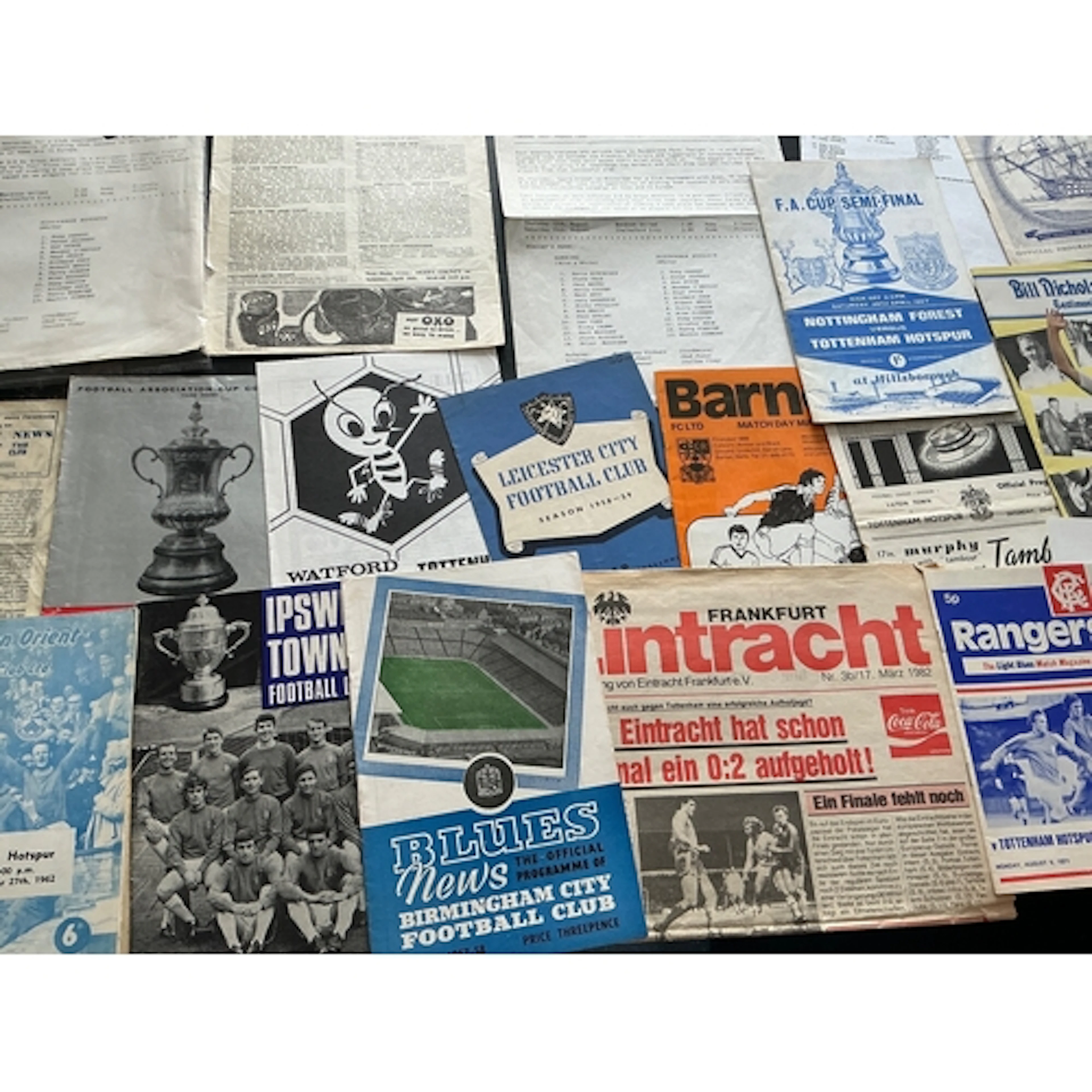 Tottenham Away Football Programmes: 45/46 Charlton, 47/48 Bi...
