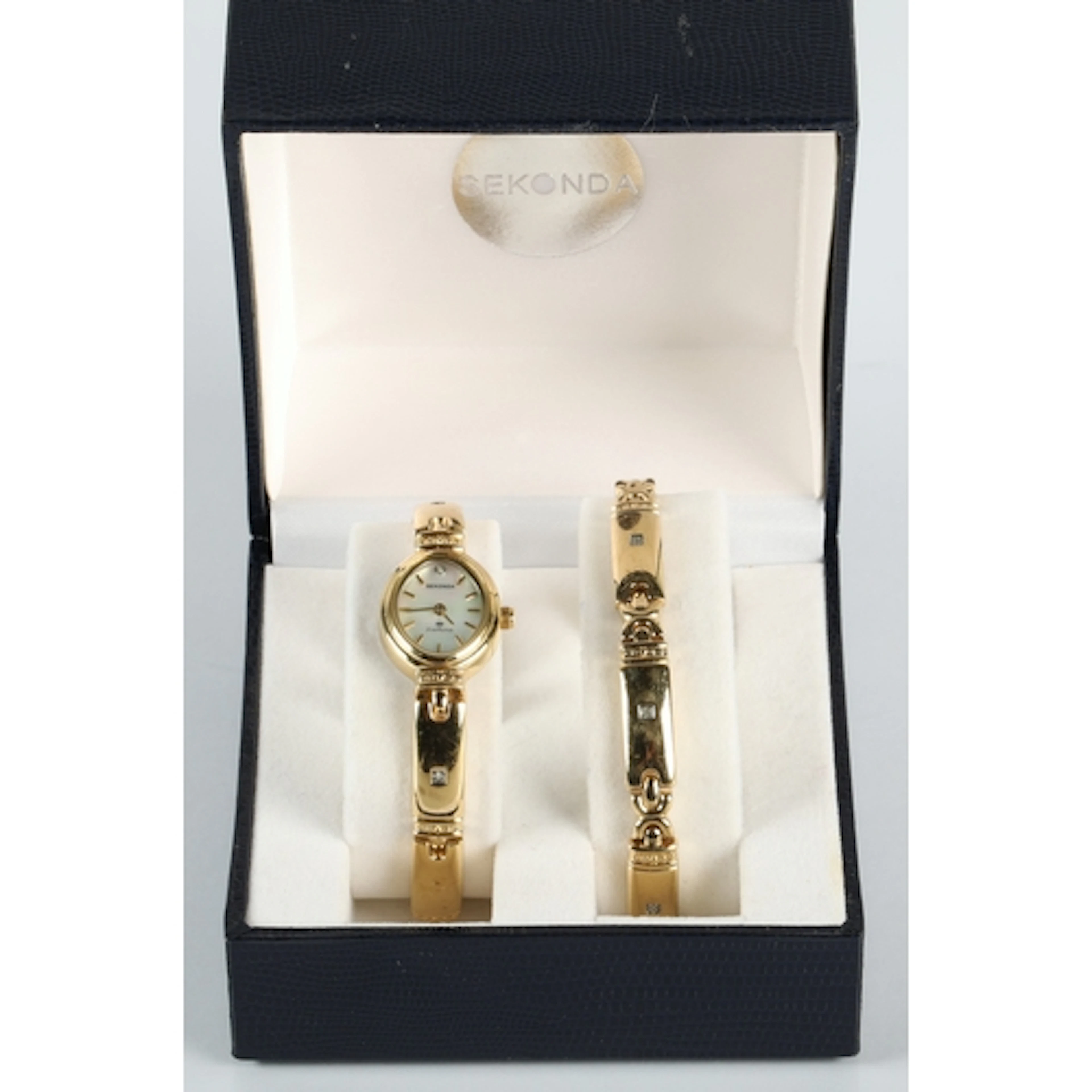 Sekonda watch on a stainless steel back, with matching brace...