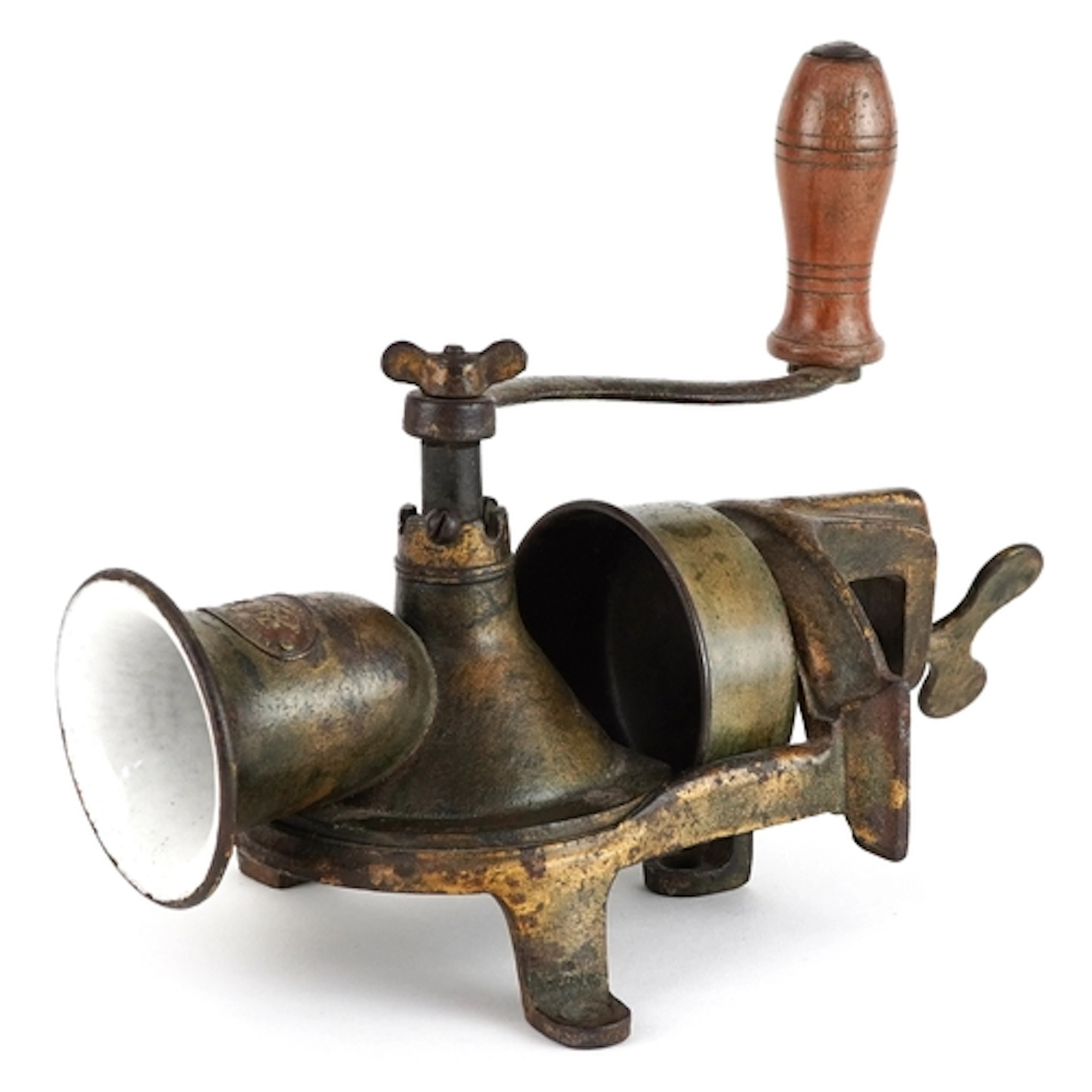 Late 19th early 20th century Kenrick & Sons cast iron coffee...