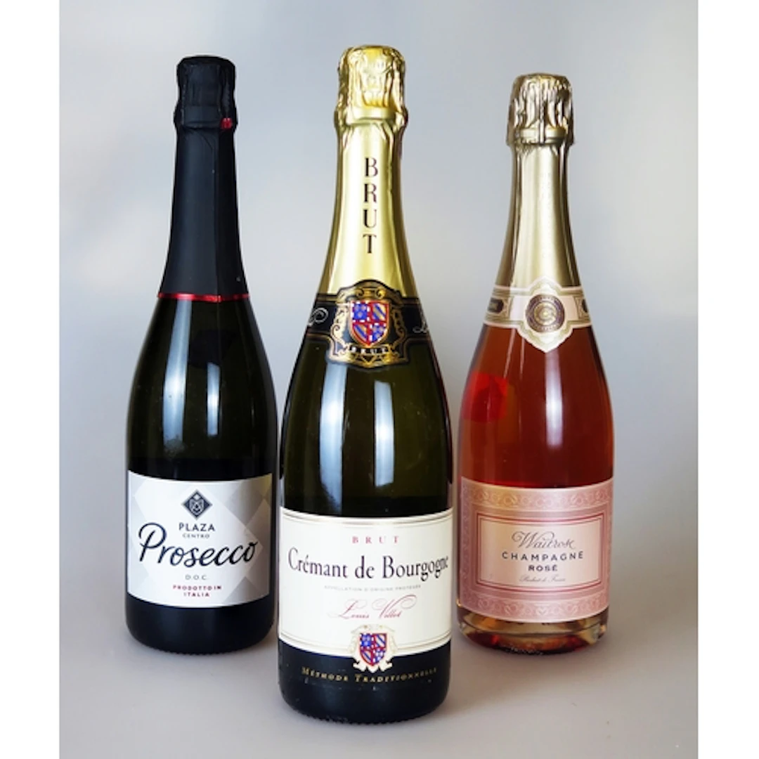 Three 75 cl bottles of sparkling wine including Cremant de B...