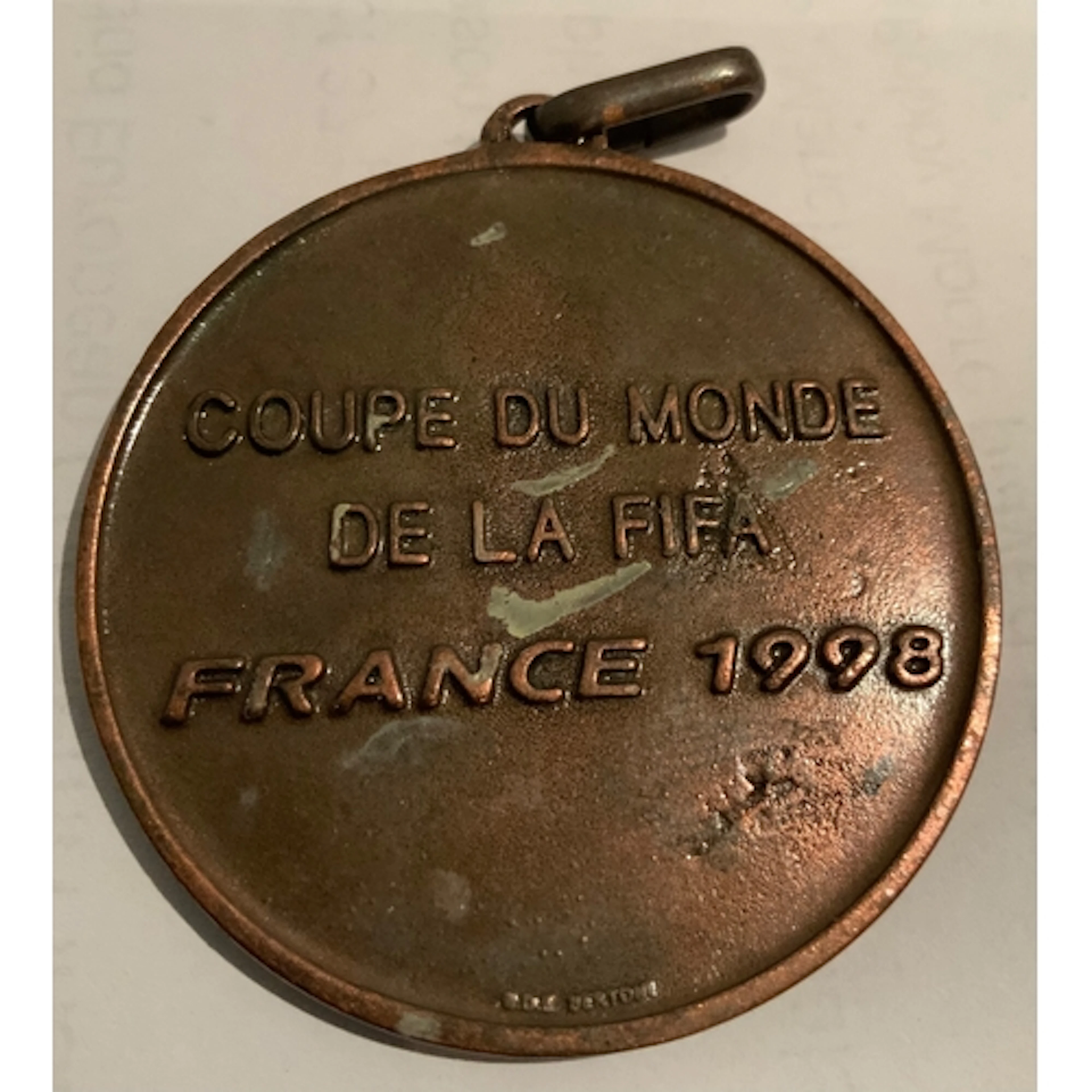 1998 World Cup Football Medal: Awarded to Gary Neville of Ma...