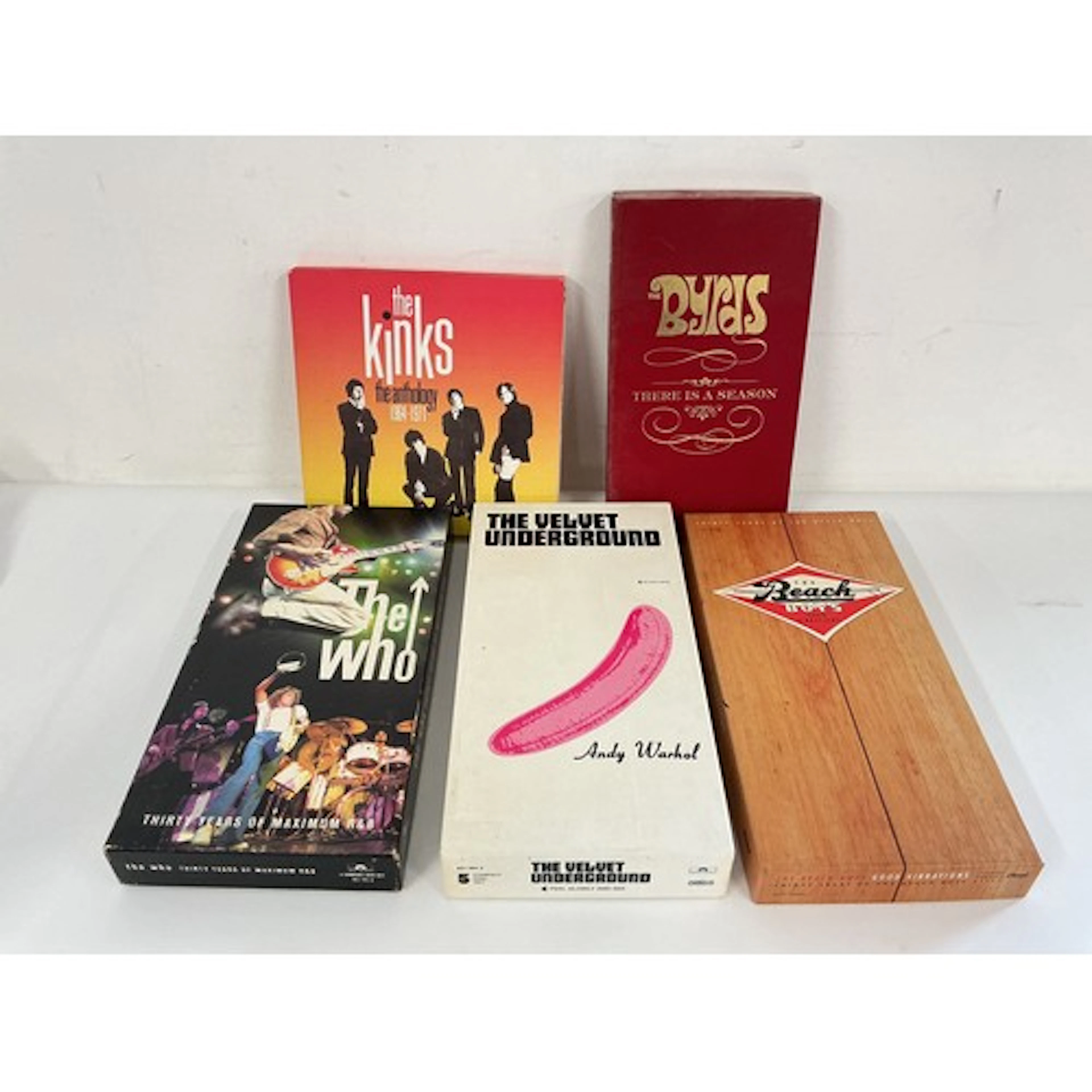 Five CD box sets by various artists including The Byrds, The...