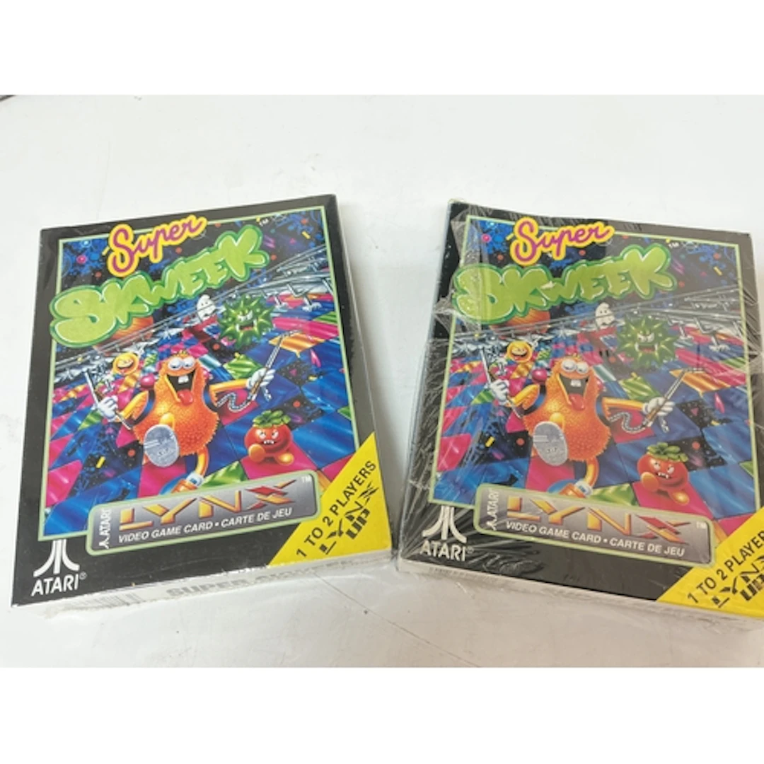 2 X Boxed And Sealed Atari Lynx Super Skweek Games.