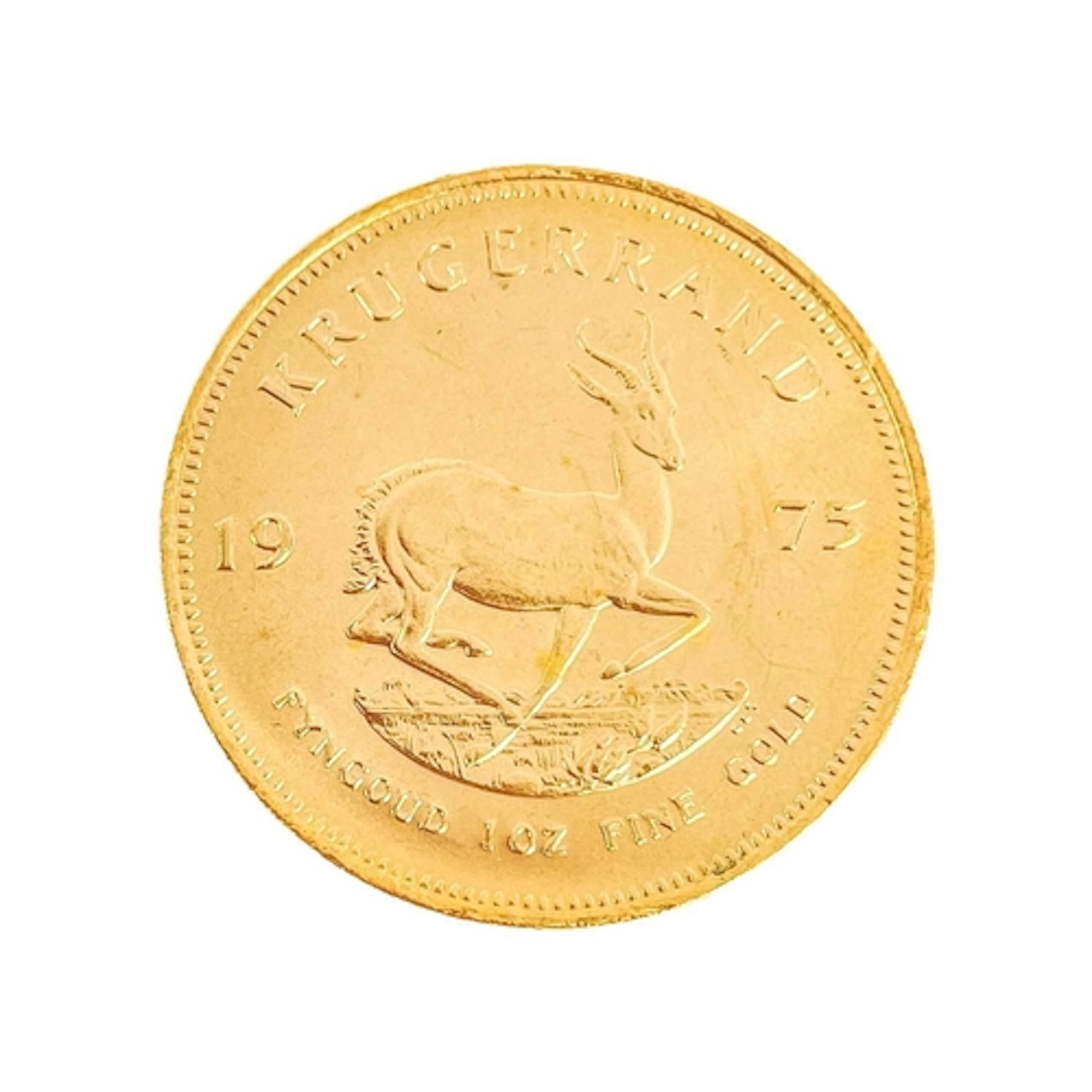 1975 Gold full Krugerrand. 1975 gold full Krugerrand in ef c...