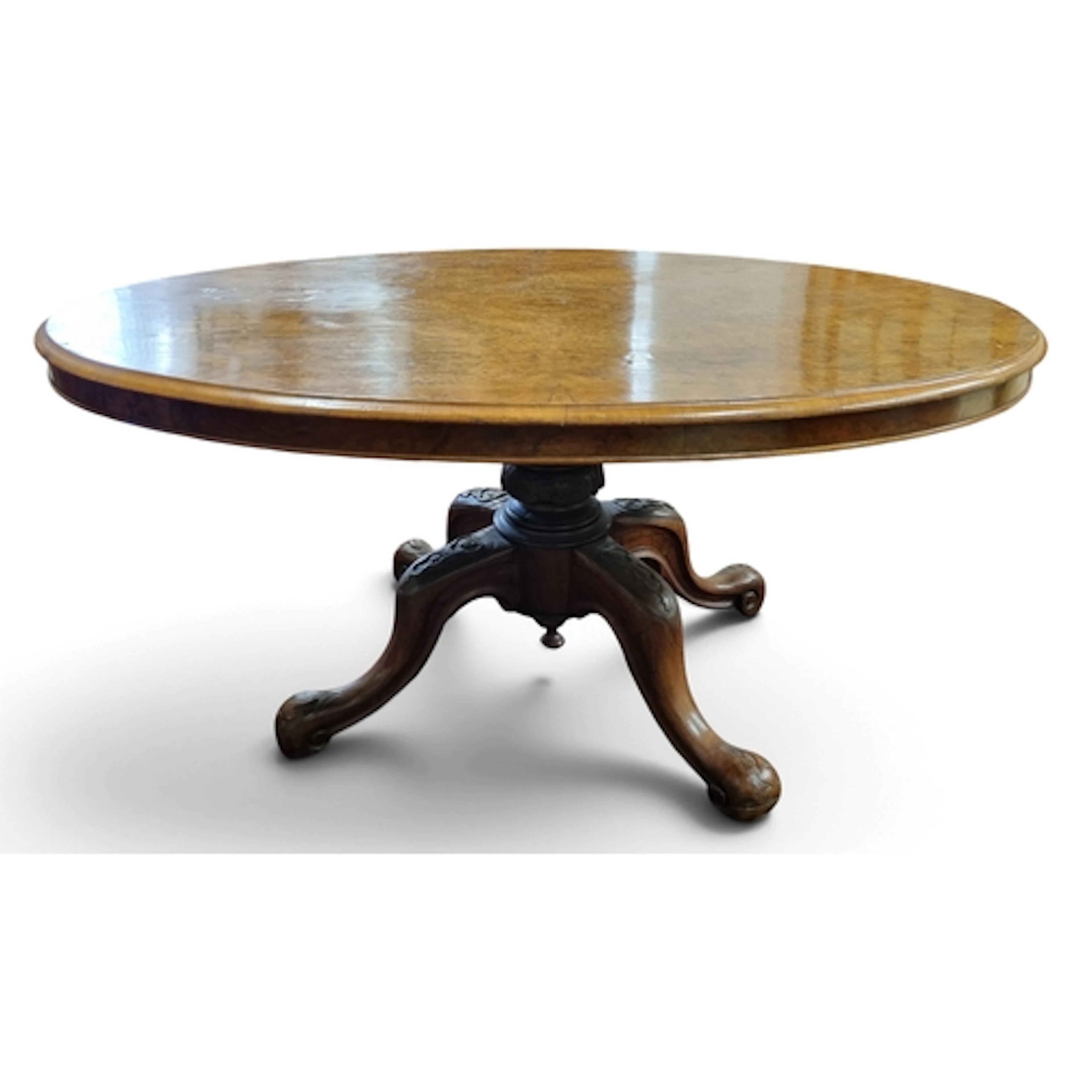 A really good quality 19th Century Walnut and Burr Walnut ov...