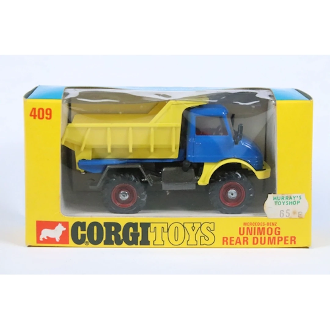 Two boxed Corgi diecast models to include 409 Unimog Rear Du...