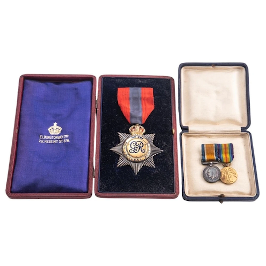 A George V Imperial Service Order, unnamed, maker Elkington,...