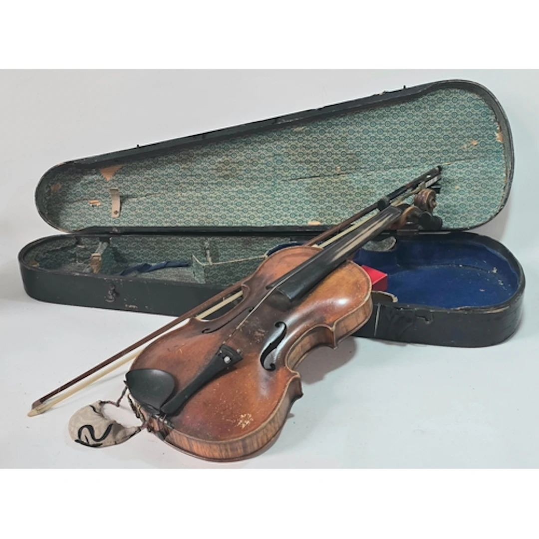 An antique quality violin for restoration. Stamped "Steiner"...