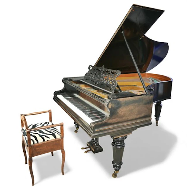 A Victorian C. Bechstein baby grand piano, circa 1887, overs...