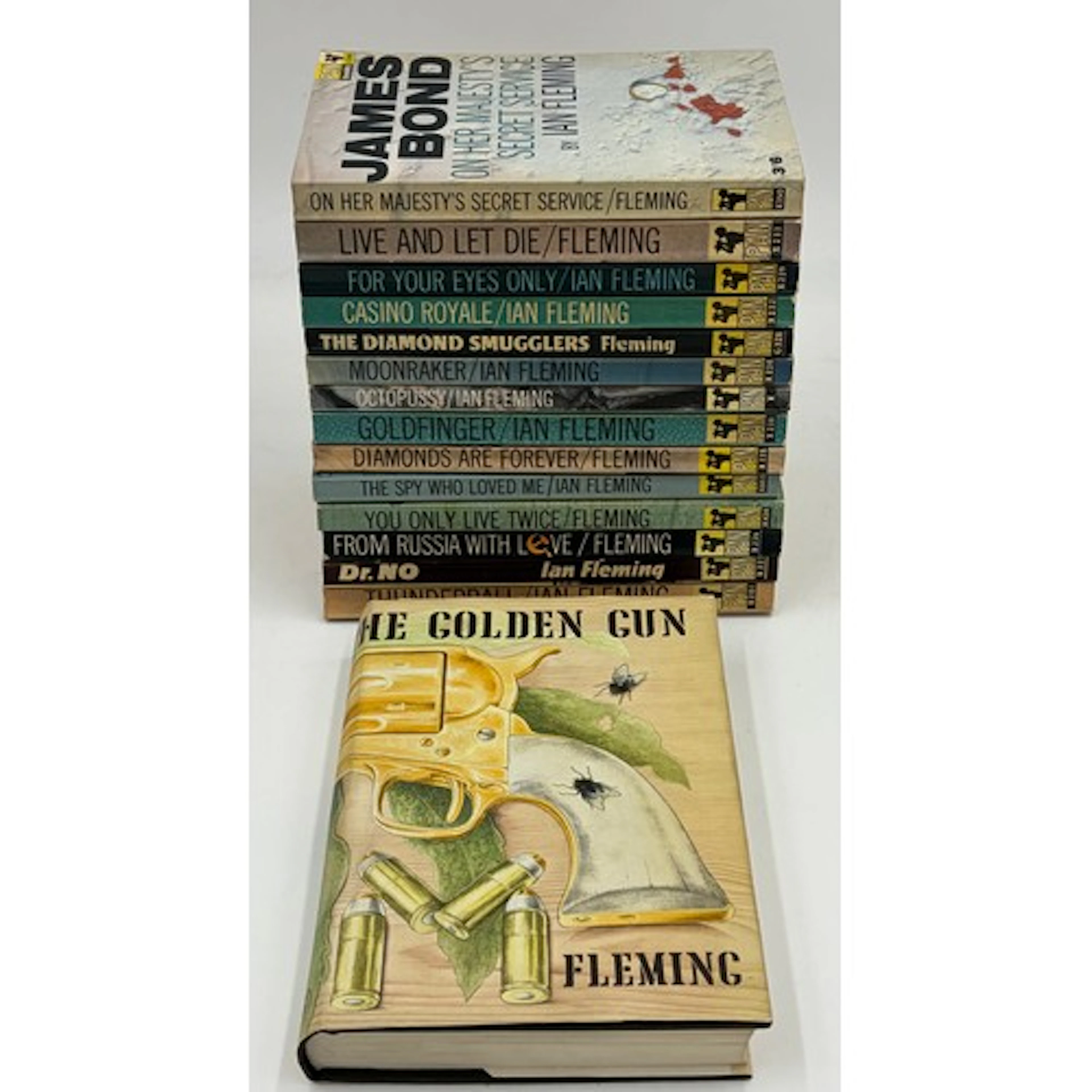 A collection of 1960's James Bond Ian Fleming paperback book...
