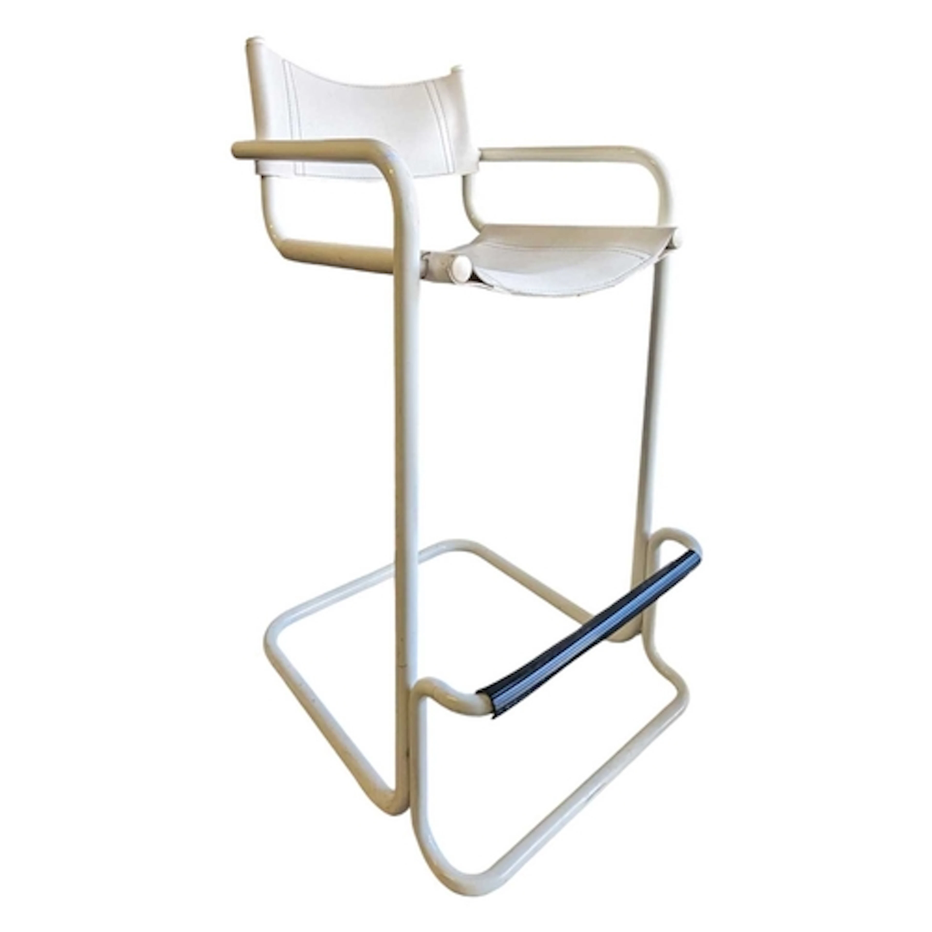 Mart Stam Bauhaus Manner - Mid century white cantilever bar ...