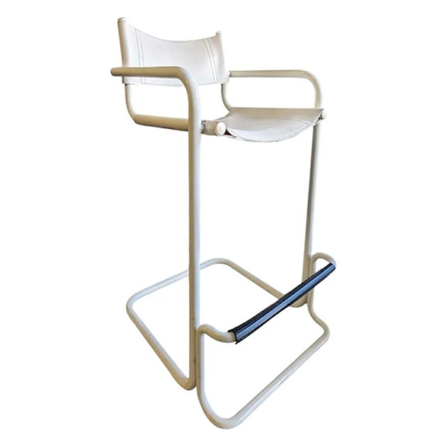 Mart Stam Bauhaus Manner - Mid century white cantilever bar ...