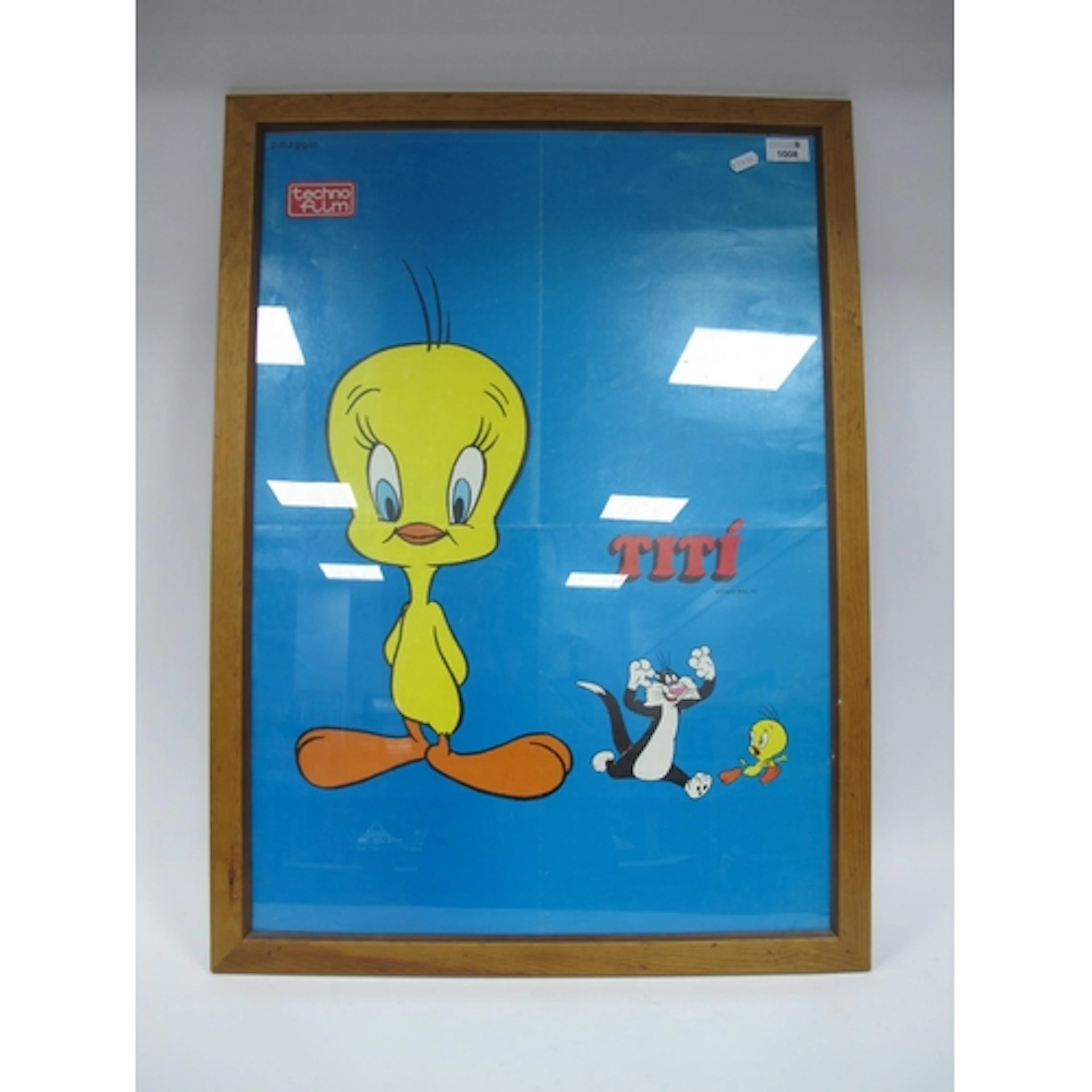 An Original Mid 1900s Framed Poster of 'Tweety Pie' (Italian...