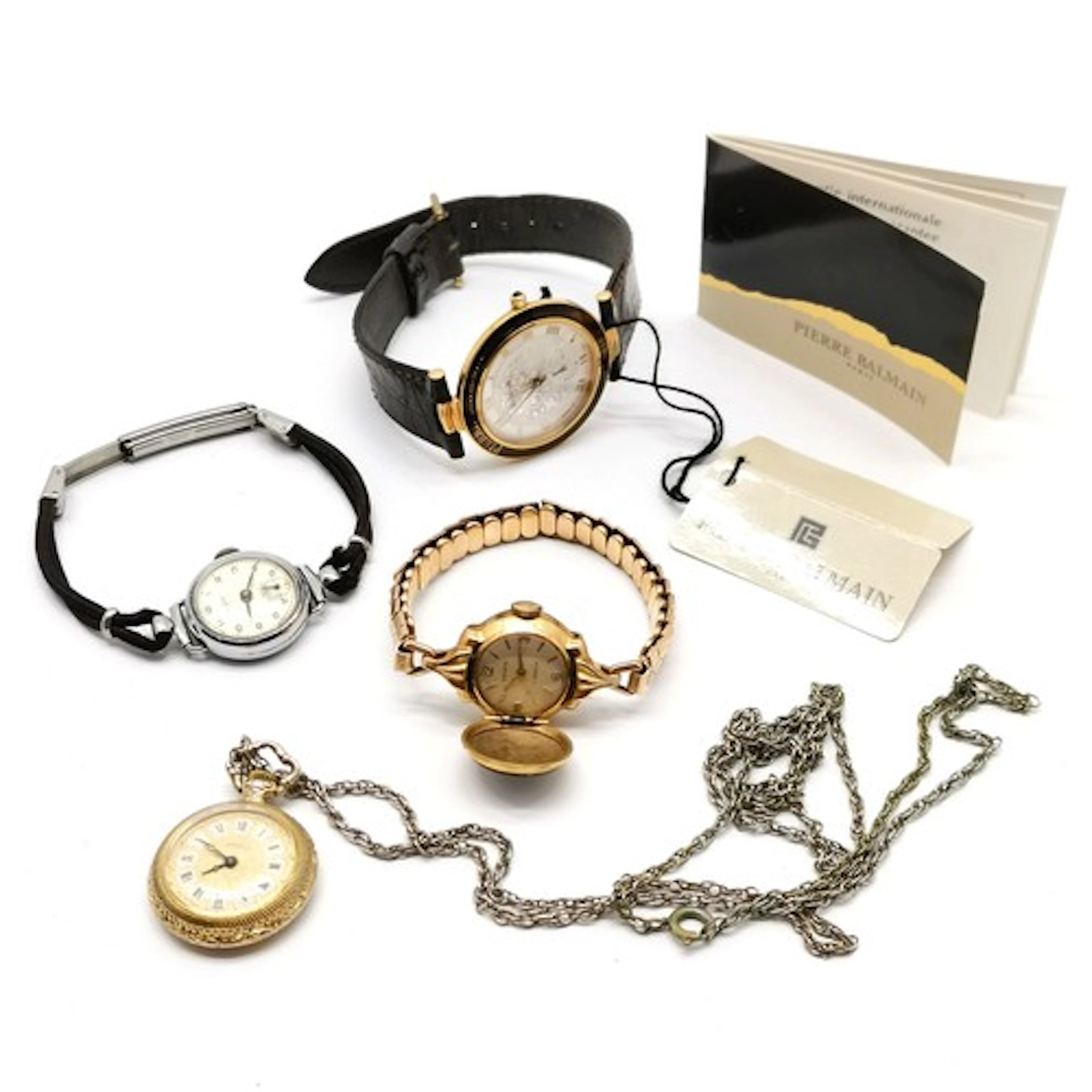4 x watches inc Pierre Balmain (with original swing tag), Me...