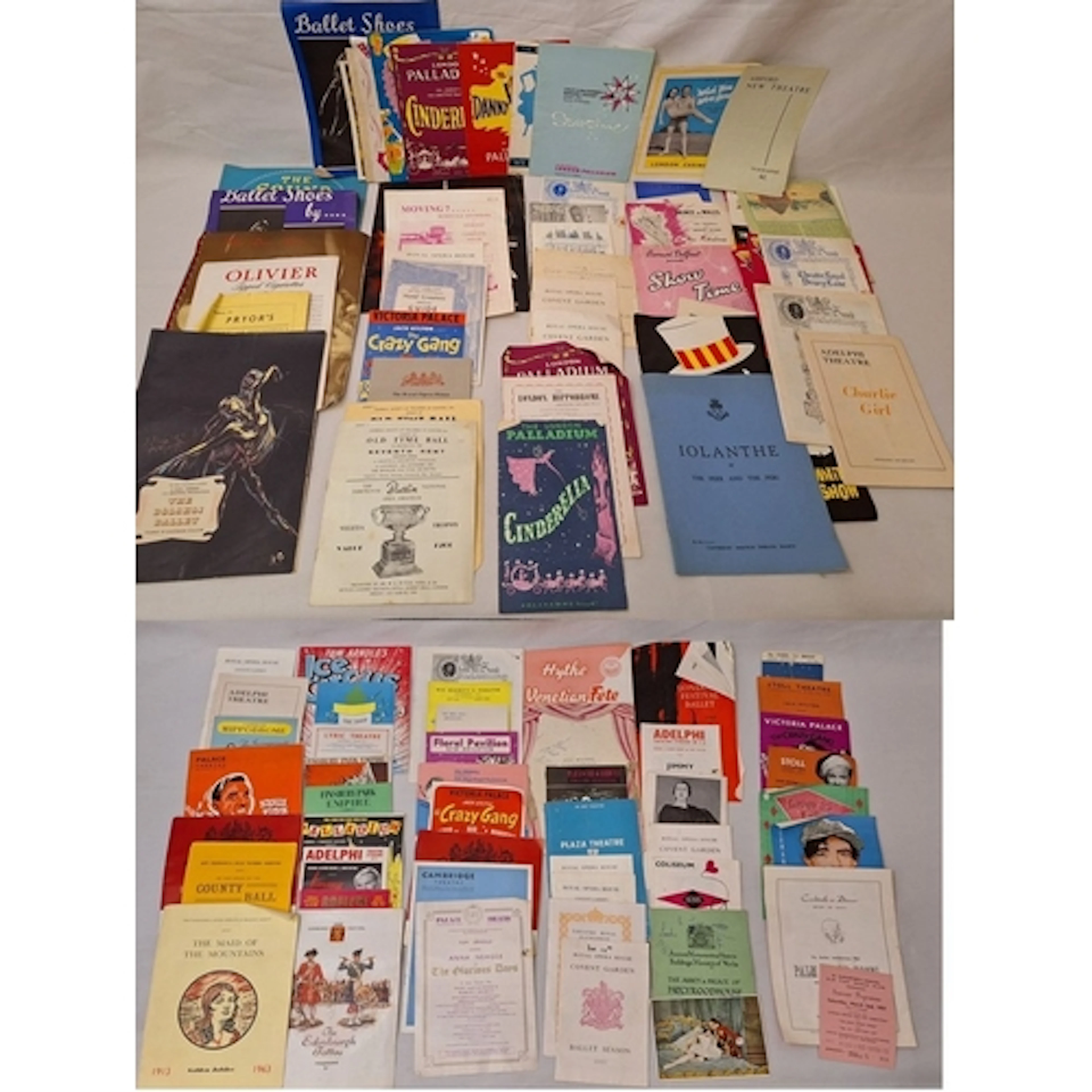 Theatre Programmes incl. Arthur Askey, Kismet, The Crazy Gan...