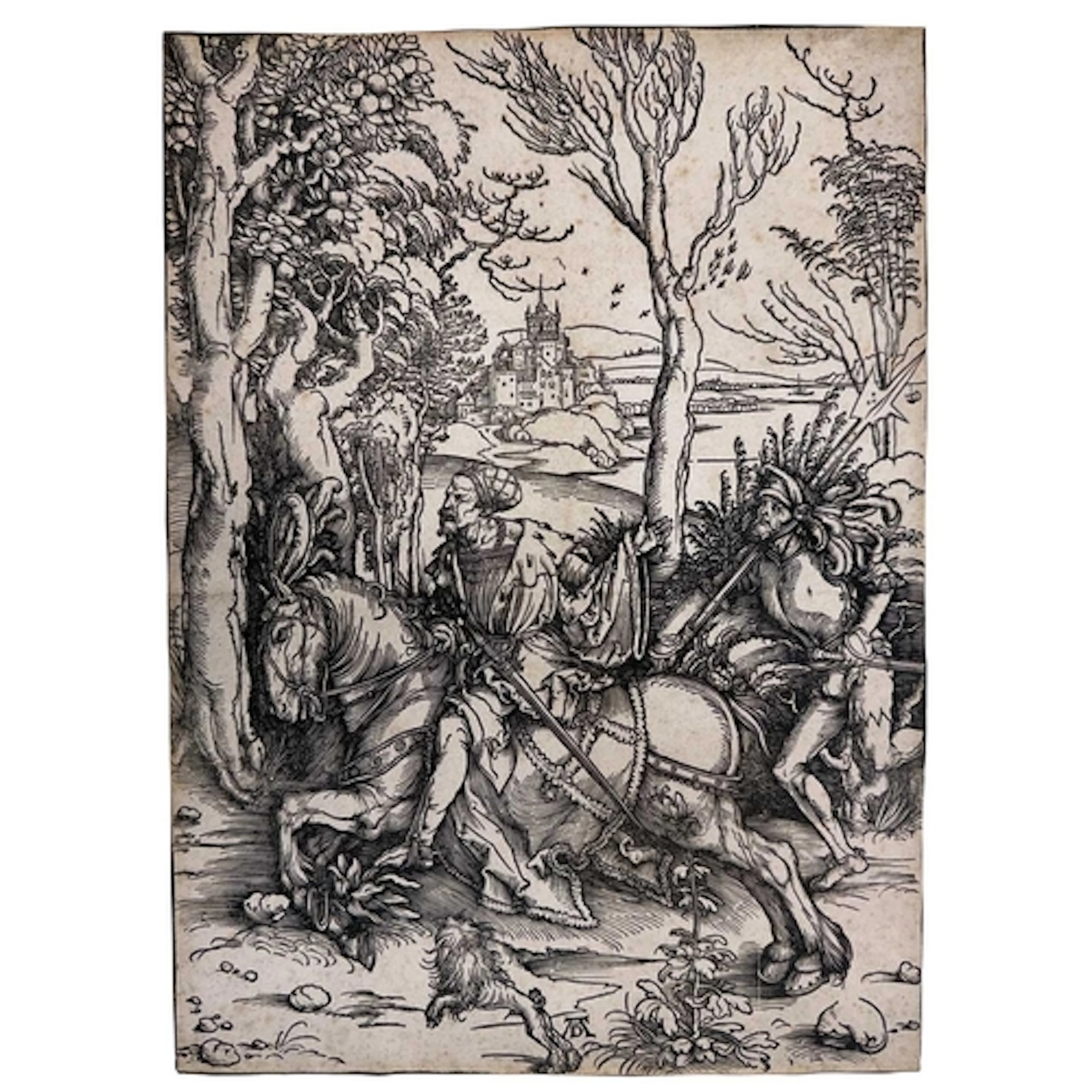 Albrecht Dürer (1471-1528) - The Knight and the Lansquenet (...