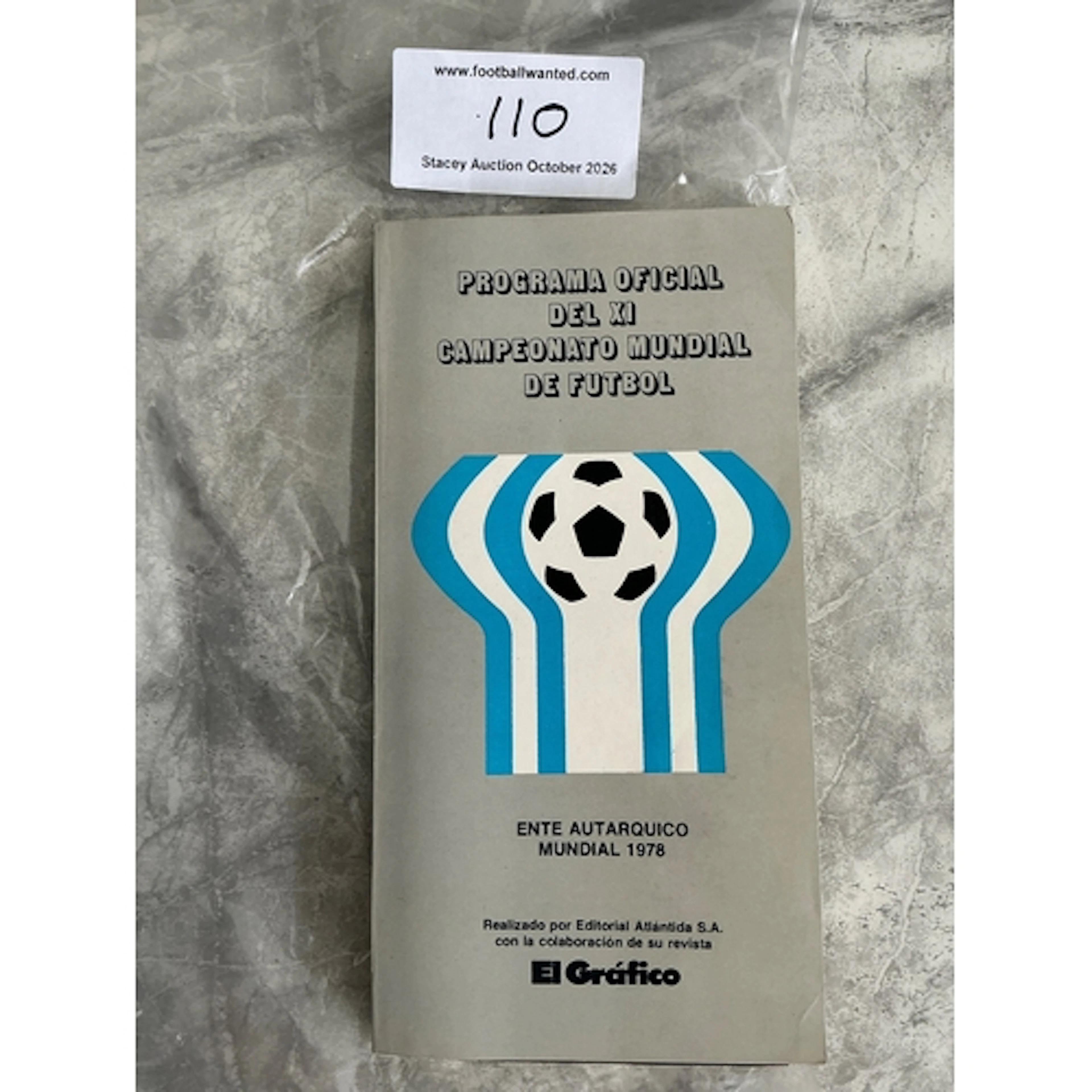 1978 World Cup Finals Football Programme: 322 page El Grafic...