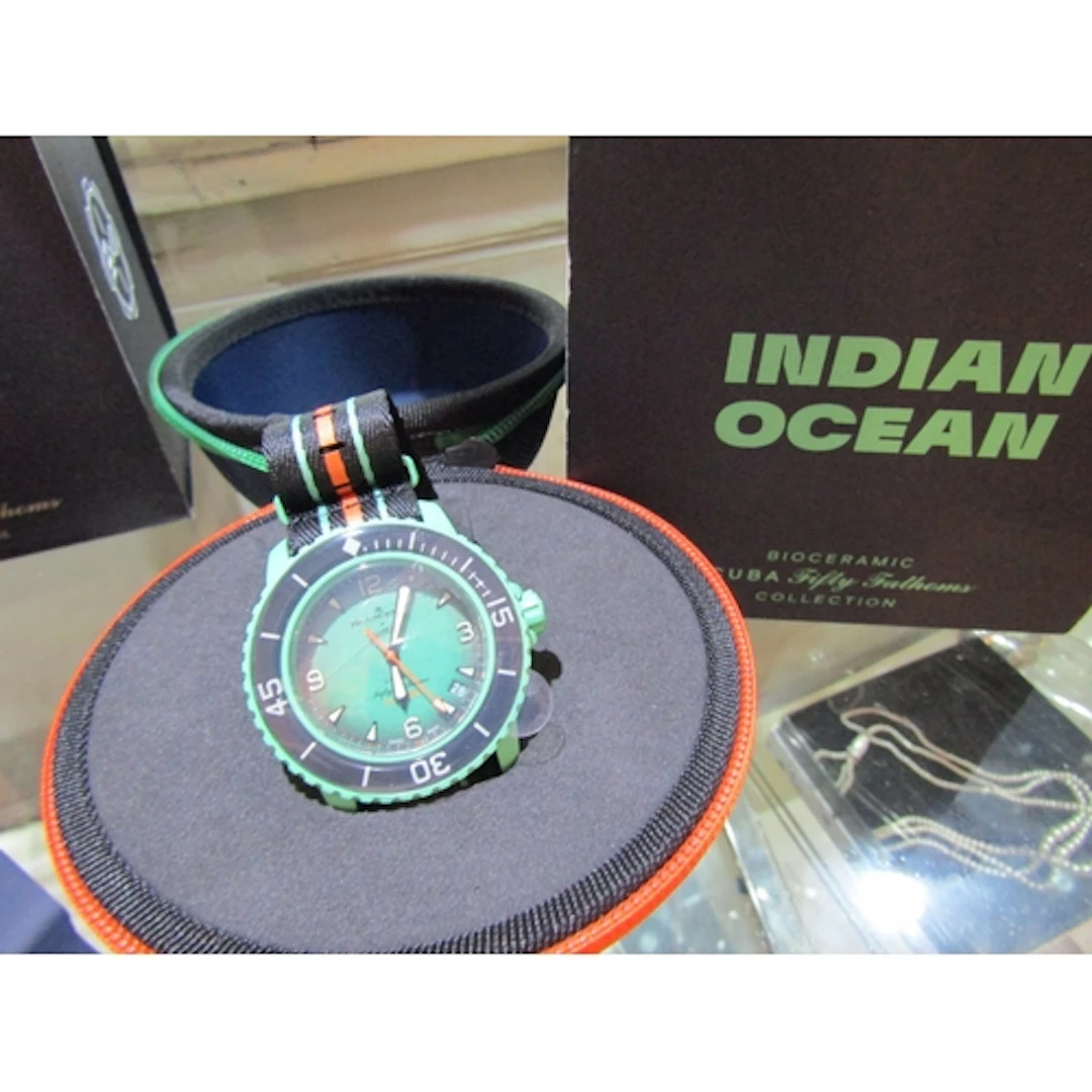 Swatch Blancpain Collaborative Wristwatch Indian Ocean Conta...