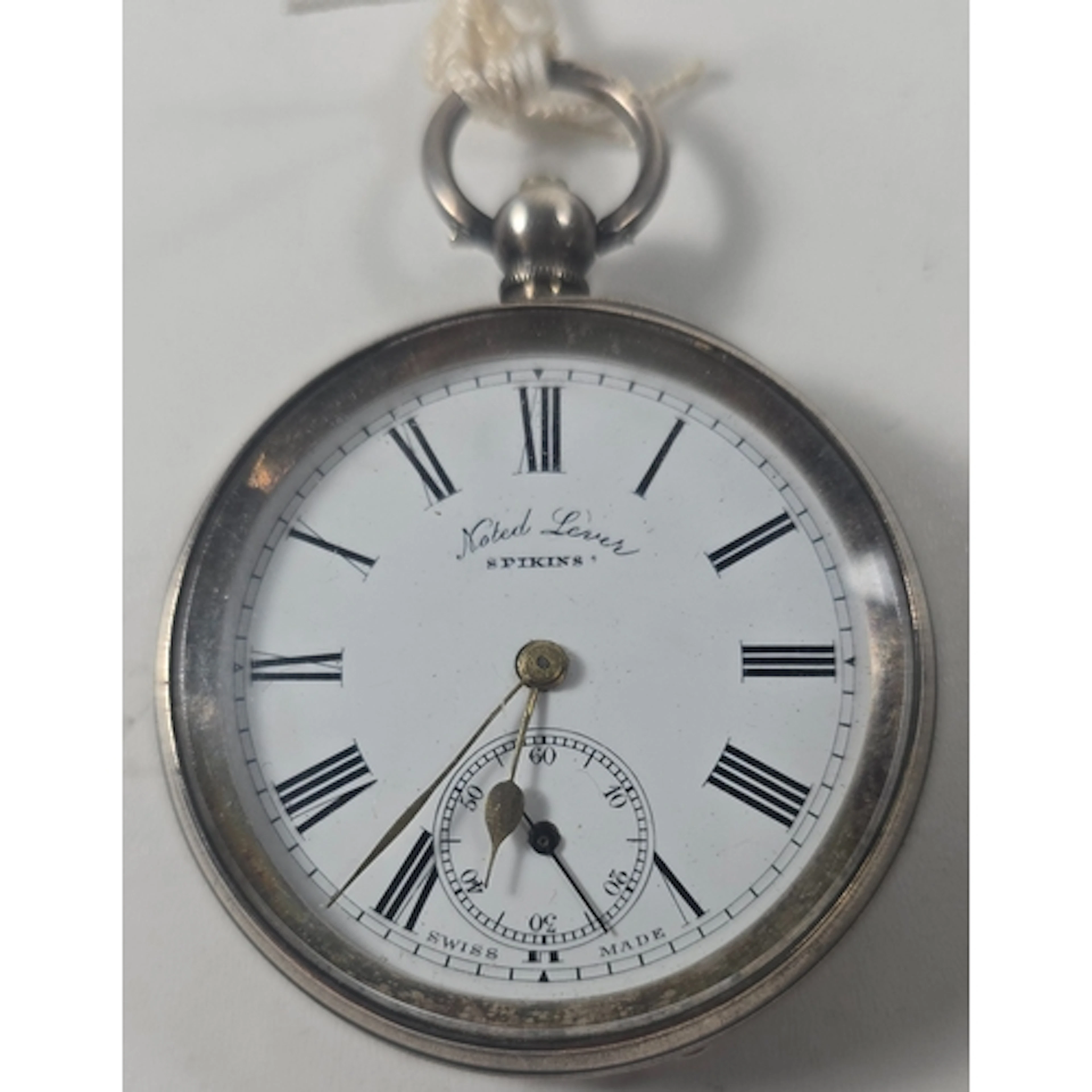 A Swiss 925 silver key-wind and key-set cased pocket watch b...
