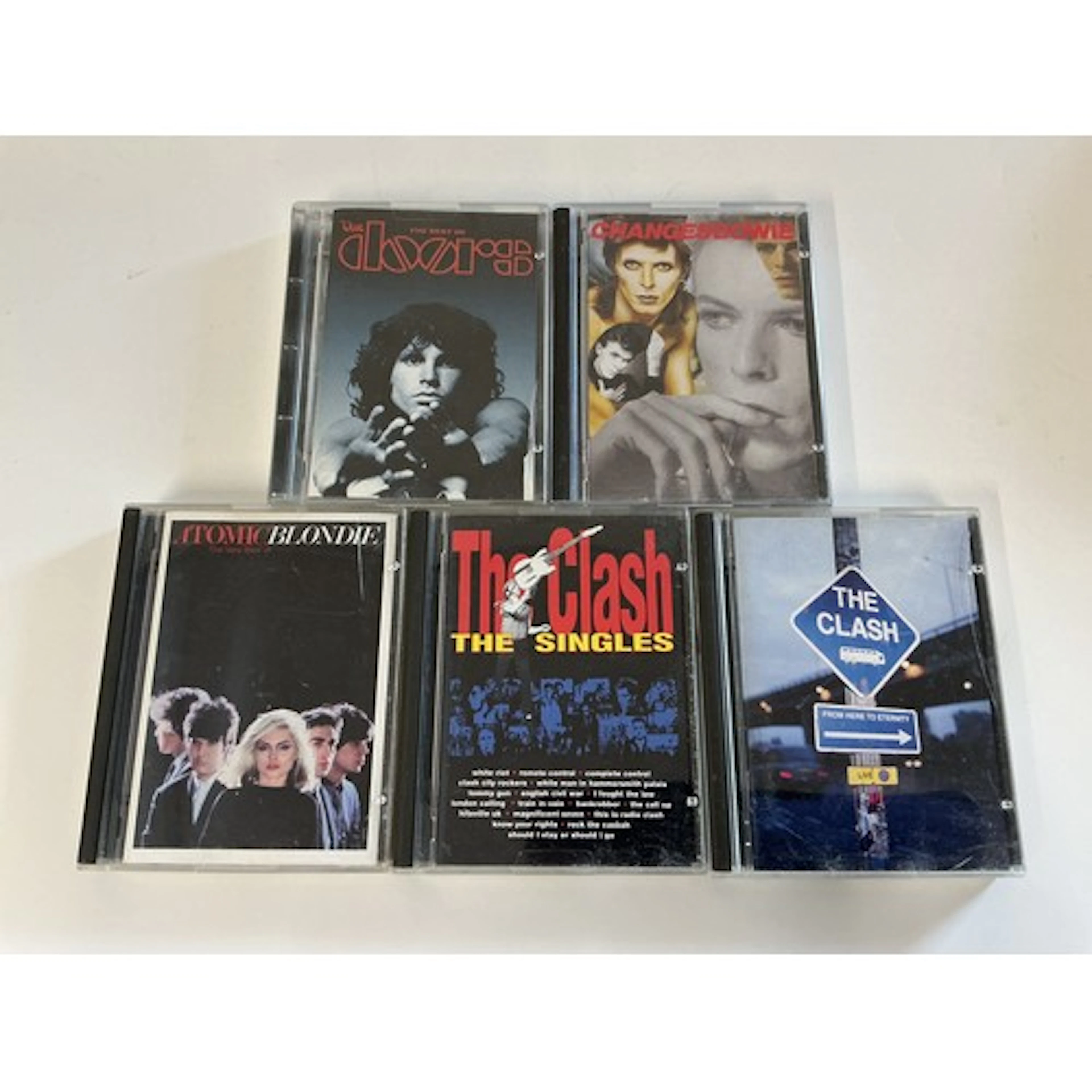 Five minidiscs by various artists comprising David Bowie, Th...