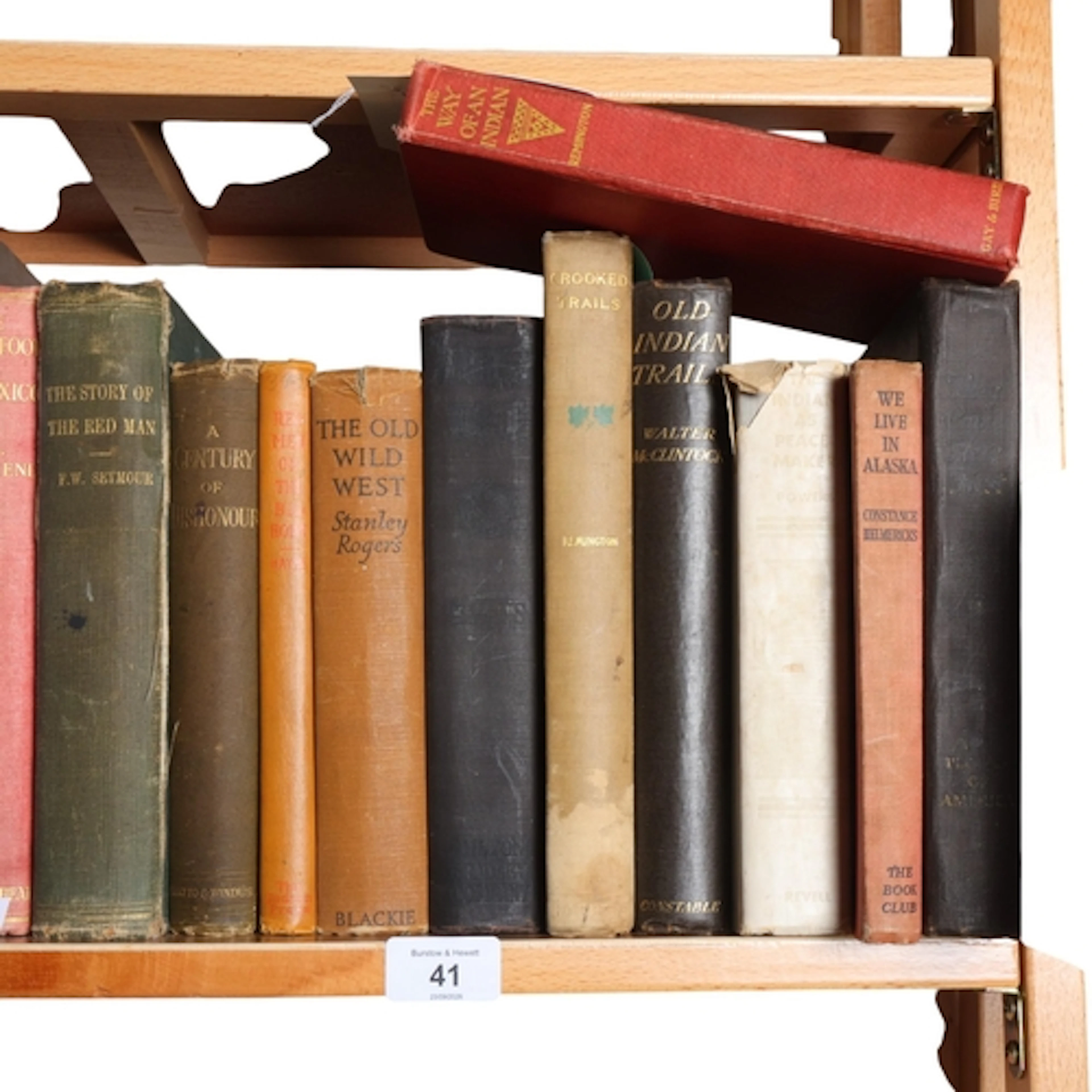 A selection of vintage titles, including The Indian as Peace...