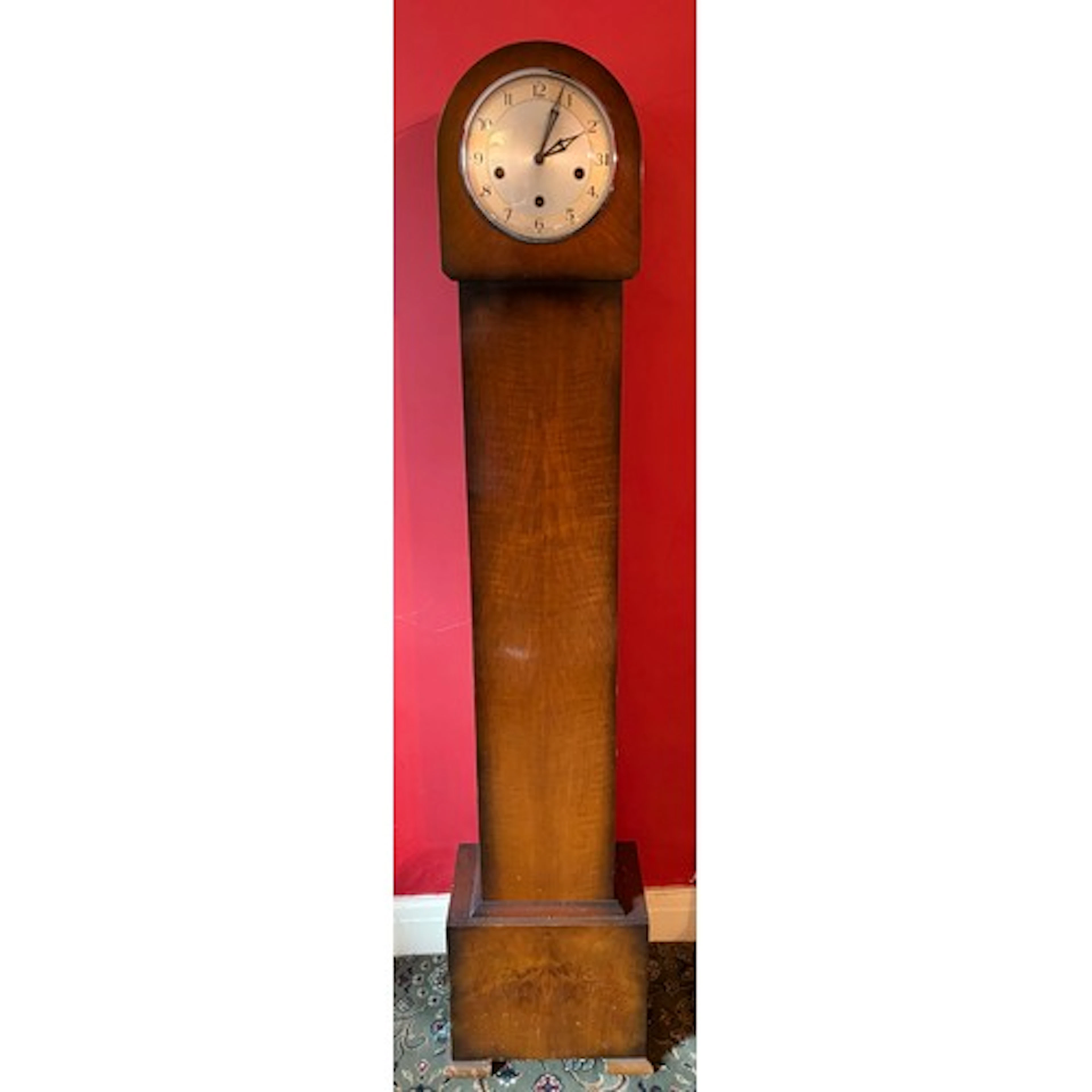 A Smiths Enfield Grandmother clock by The Enfield Clock Co L...
