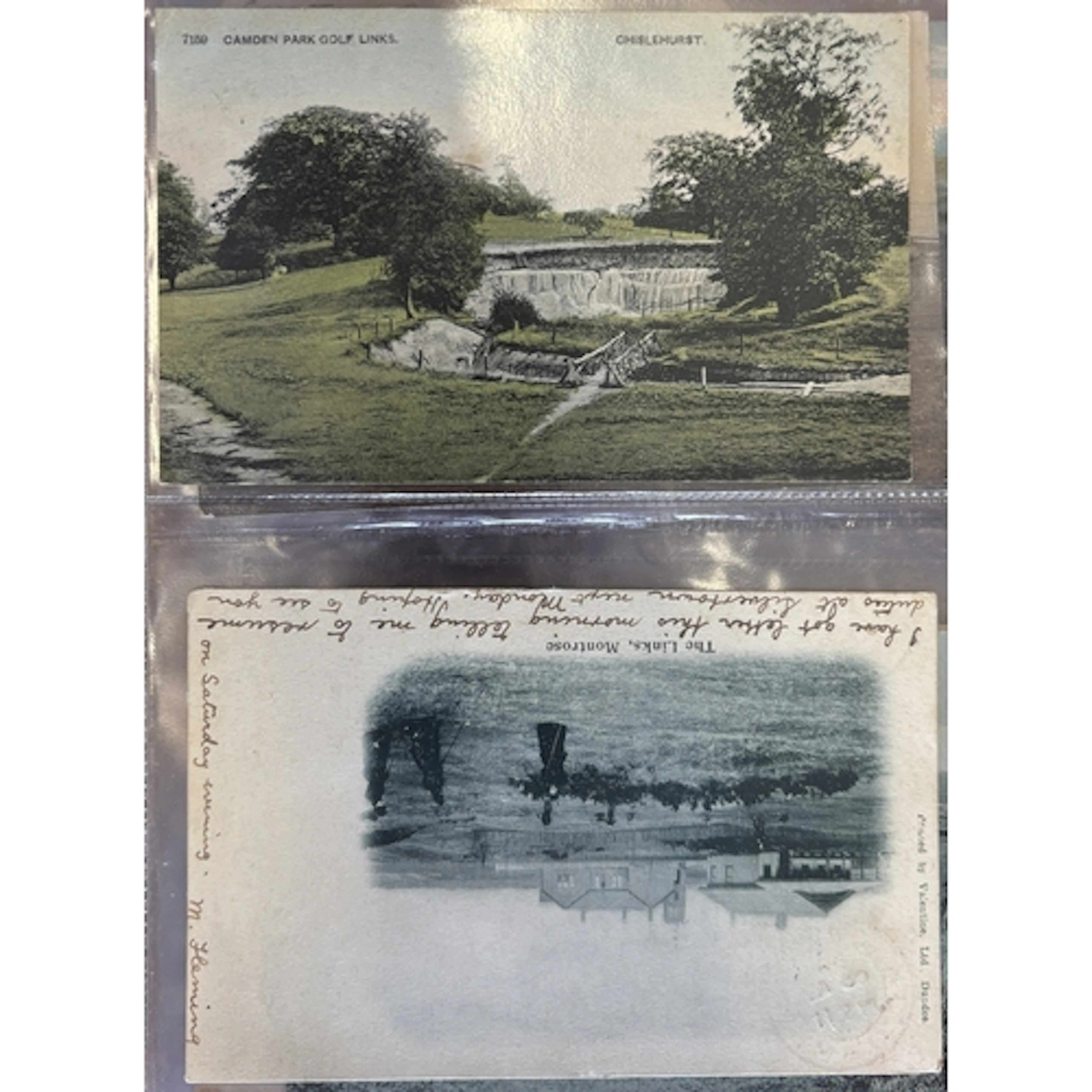 Golf. Coln. of Vintage and modern cards in 5 albums, with pt...