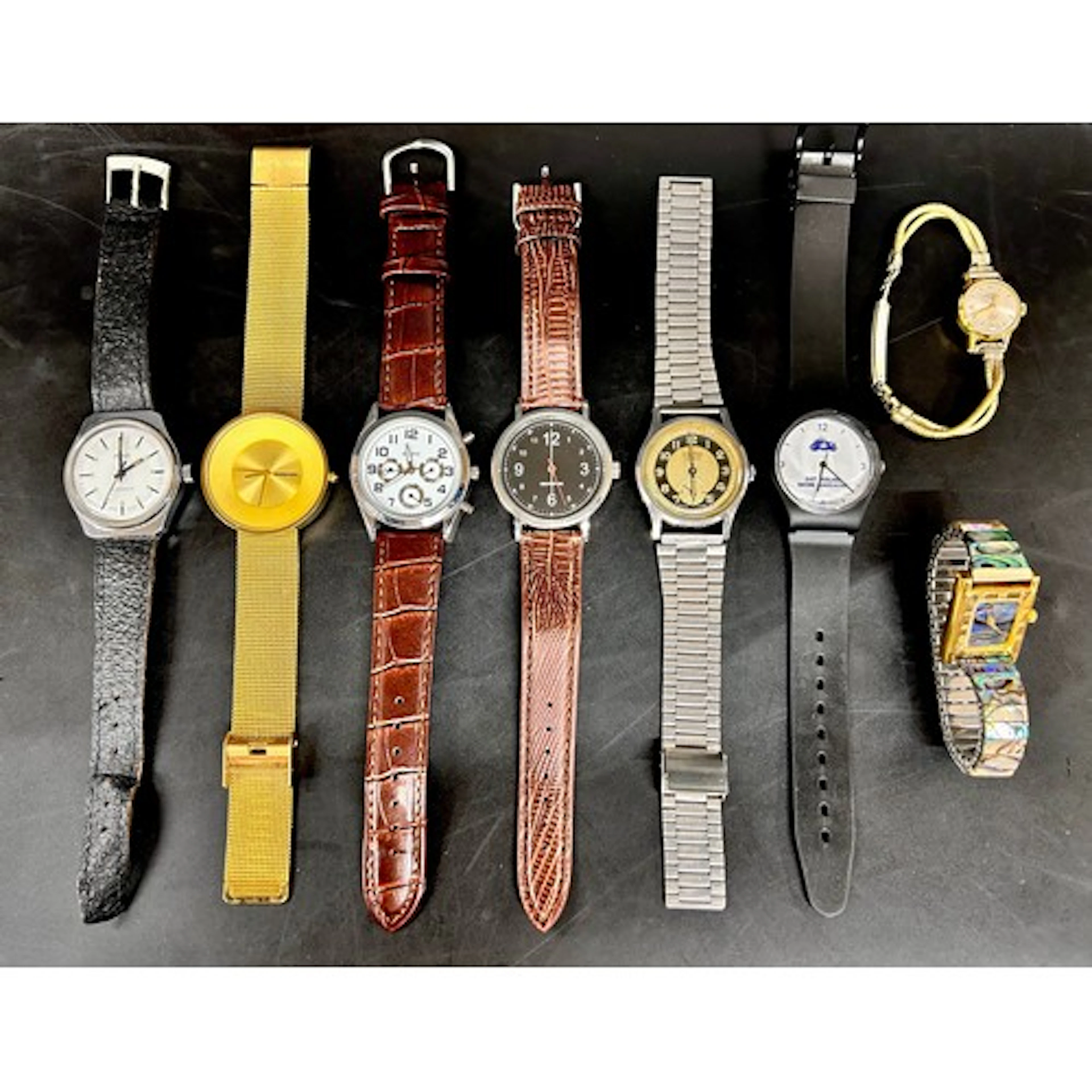 A collection of watches including gentleman's Roamer and Lam...