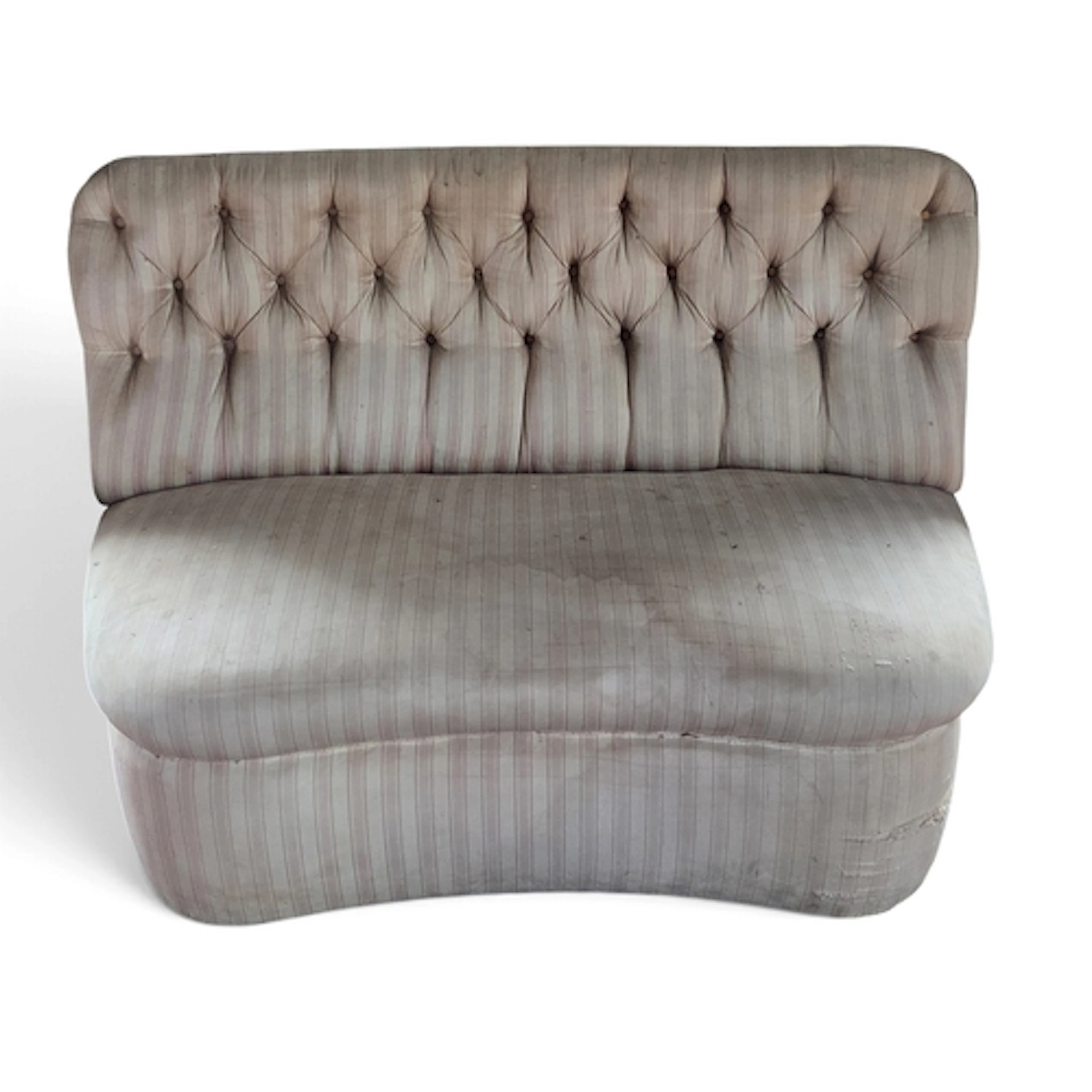 A pair of 19th Century upholstered Window Seats with deep bu...