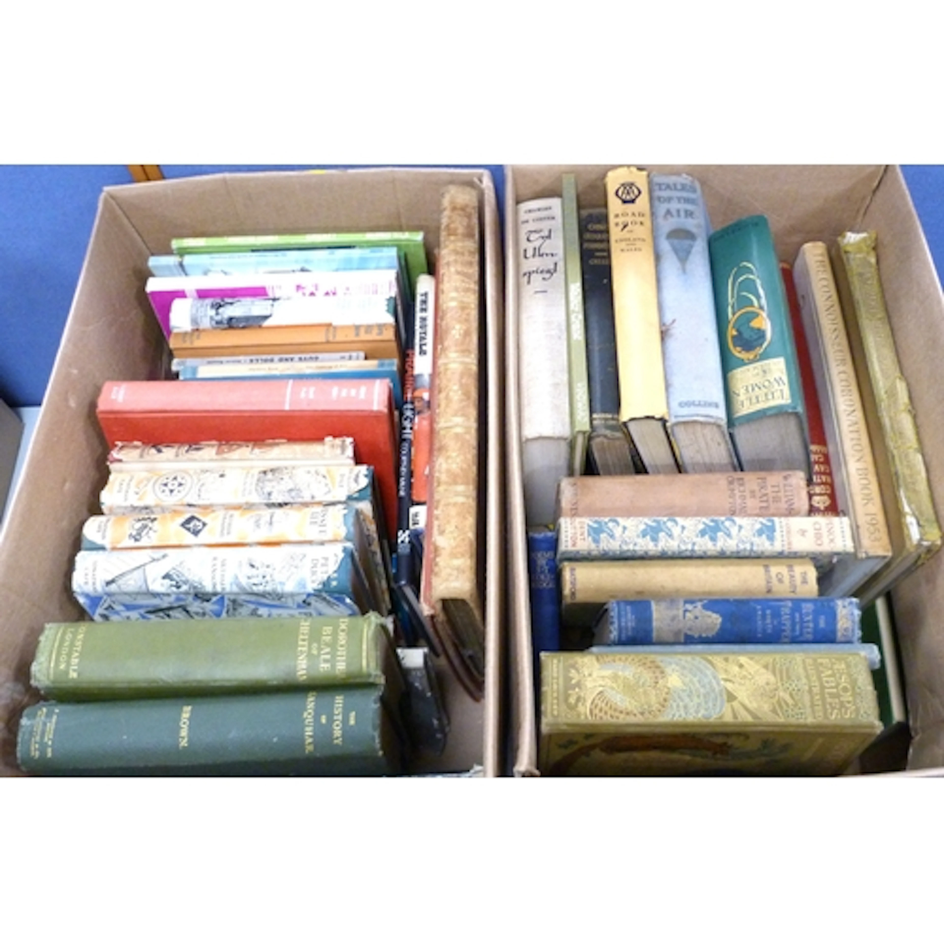 Two cartons containing antiquarian and later books to includ...