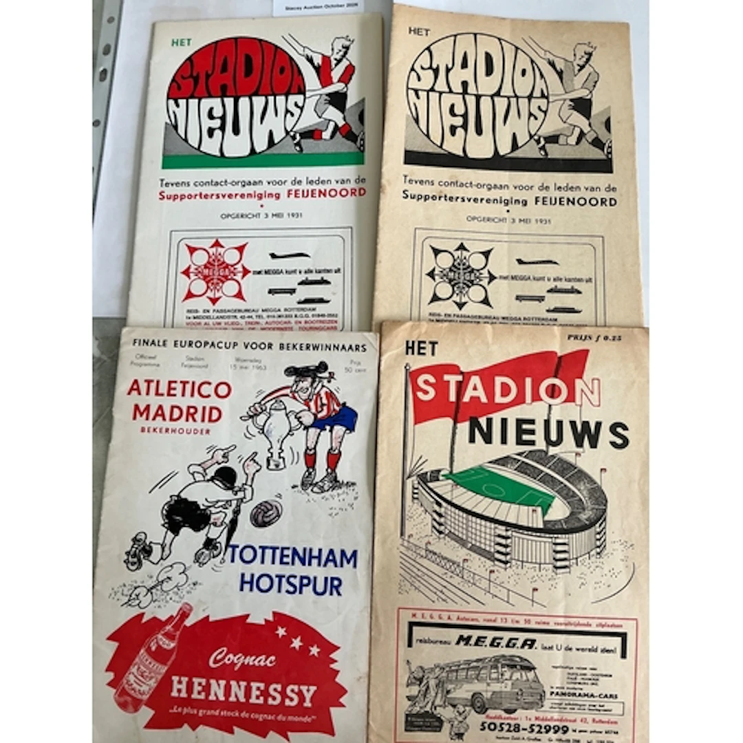 Tottenham European Final Football Programmes: Stadium and of...