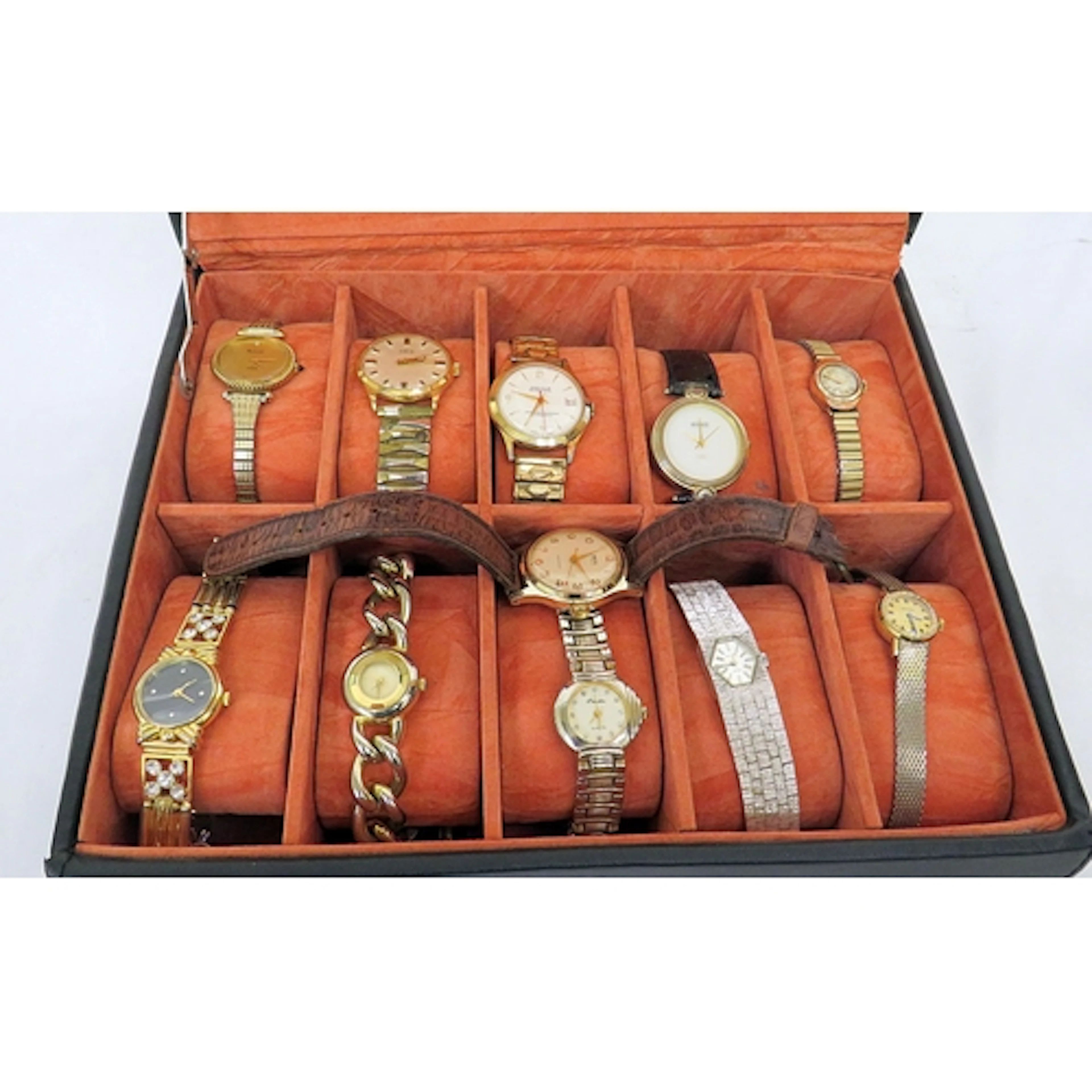 Astin of London Watch Collectors Case with 10 compartments/w...