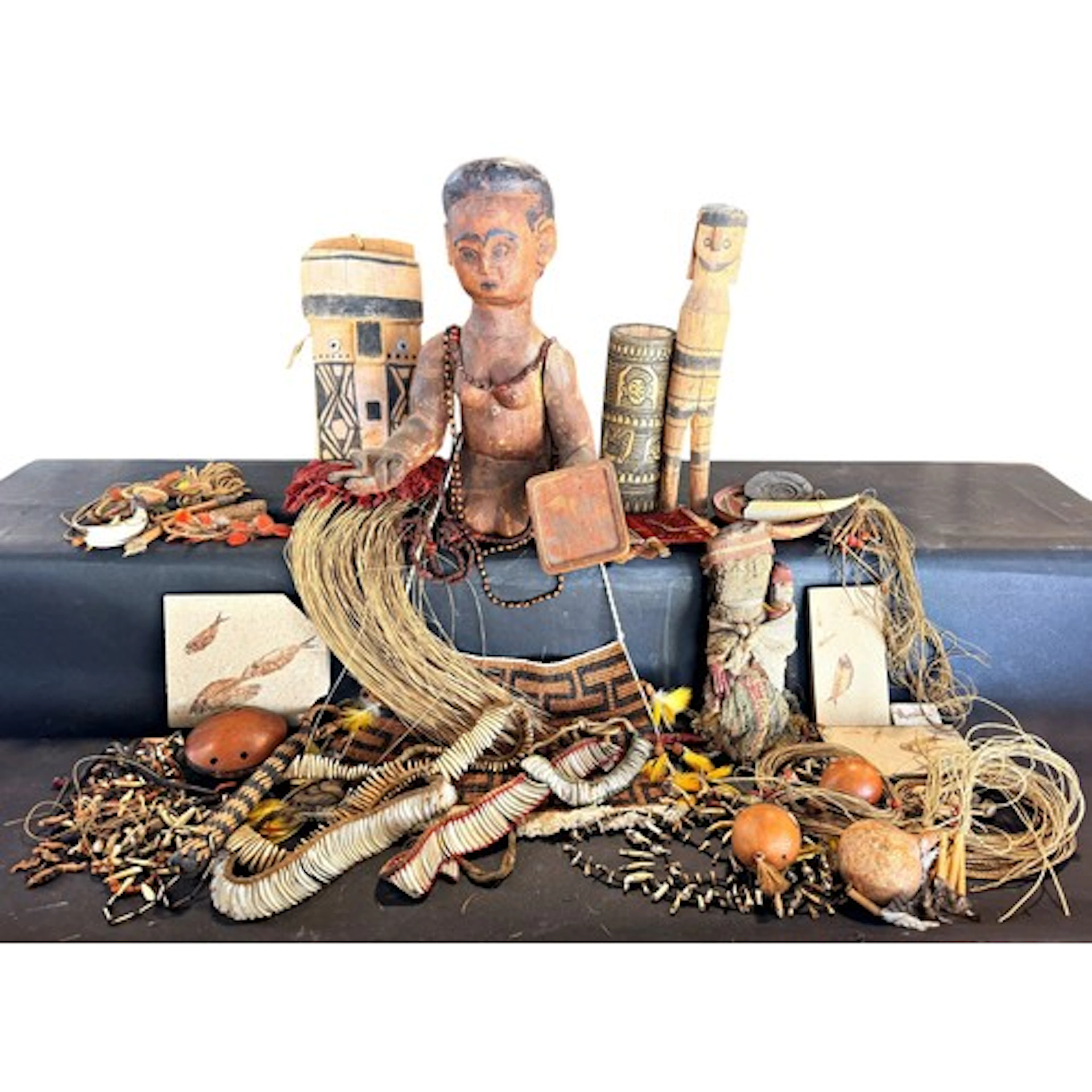 A group of various collectables to include tribal interest, ...