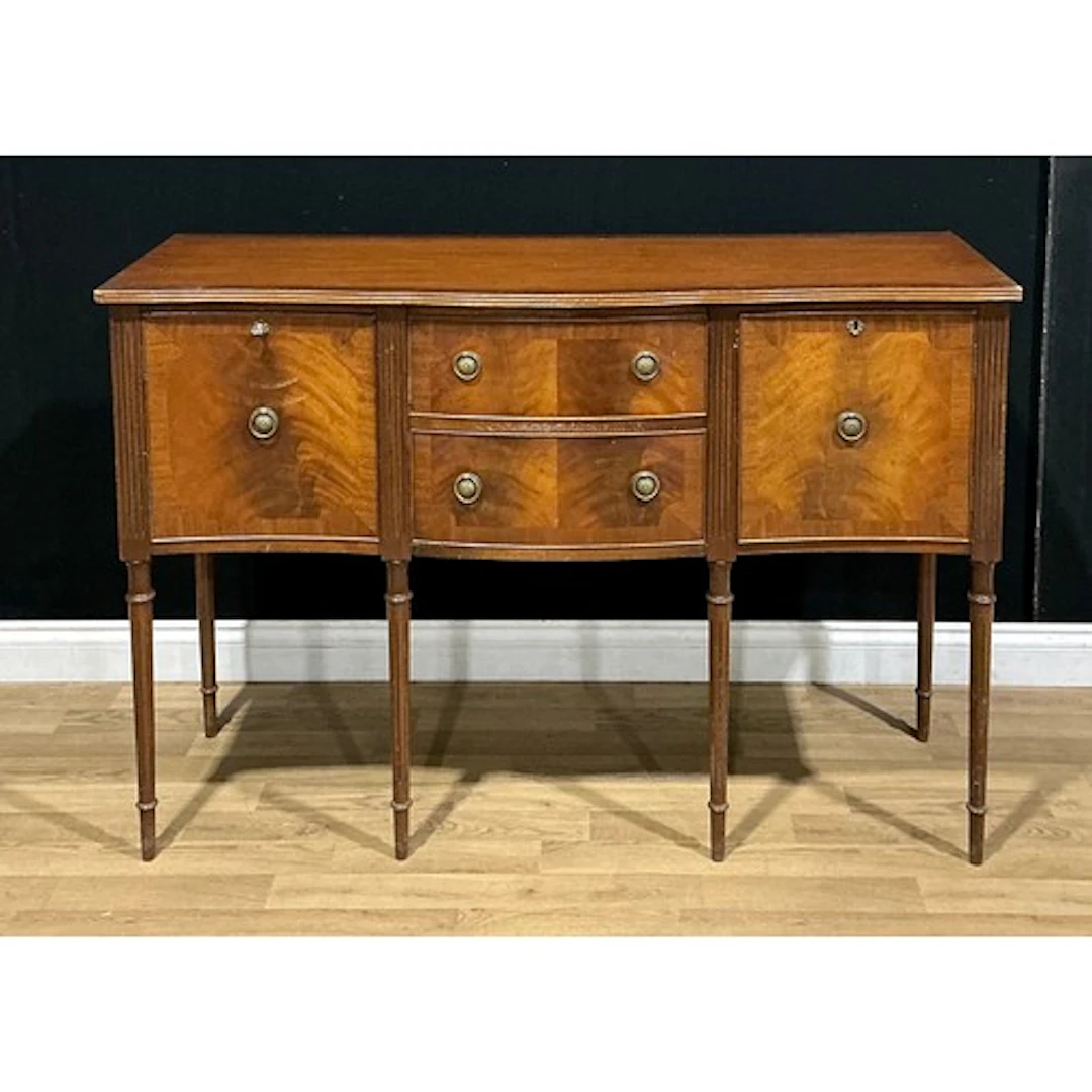 A Regency style sideboard or serving table, 137.5cm wide