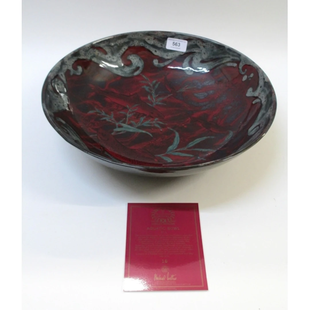 Royal Doulton Archives Burslem Artwares aquatic bowl, number...