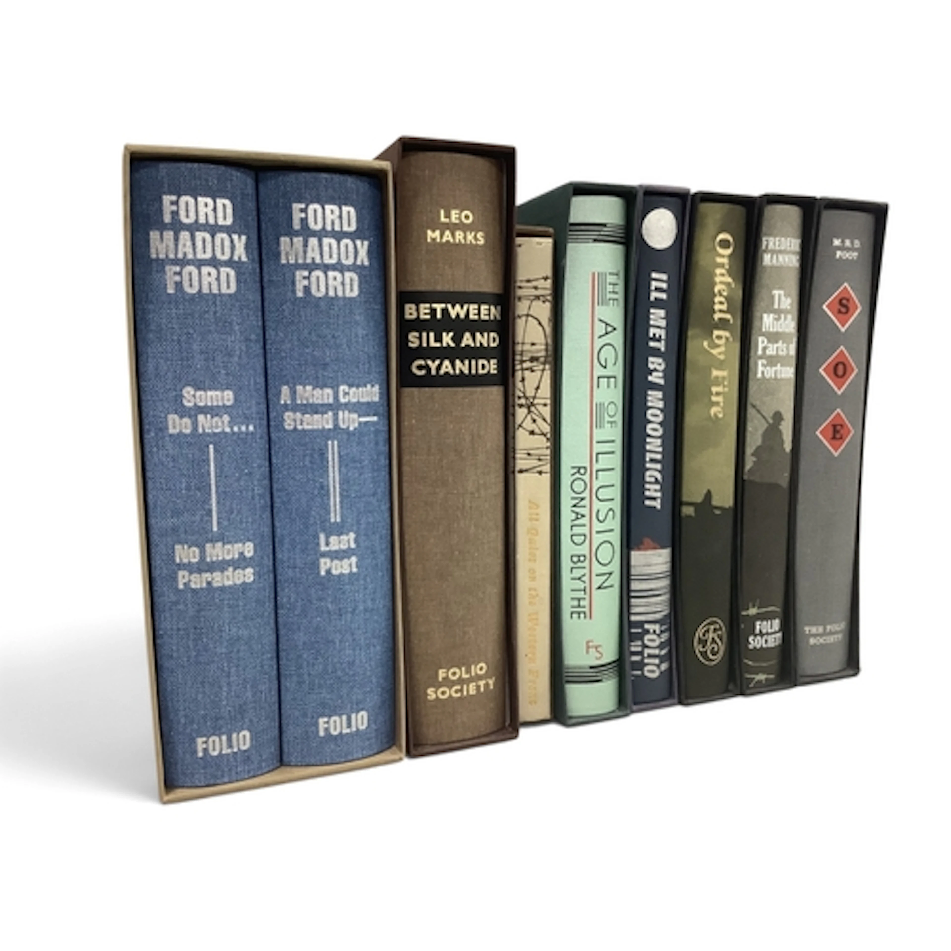 Folio Society - Nine Books - 'Some Do Not', 'A Man Could Sta...
